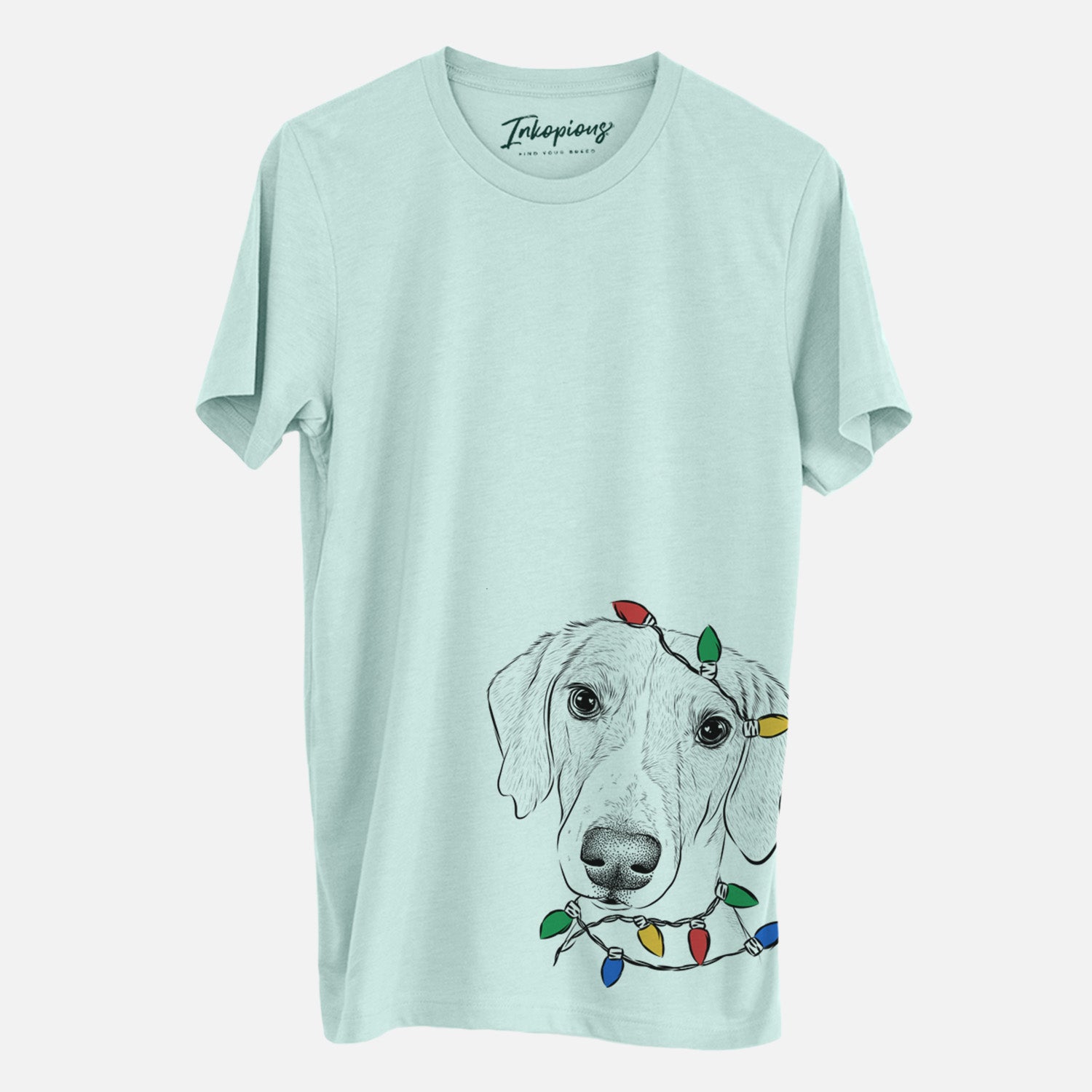 Christmas Lights Stanley the Foxhound - Unisex Crewneck