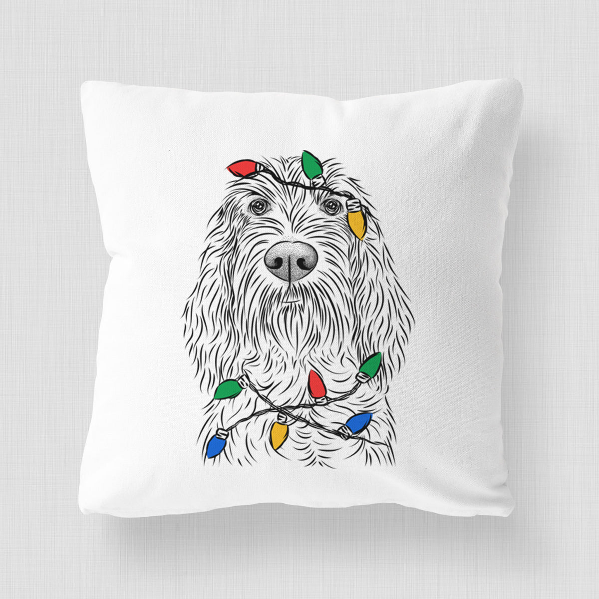 Stefano the Spinone Italiano - Throw Pillow Cover