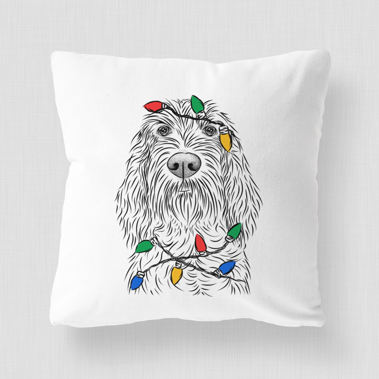 Stefano the Spinone Italiano - Throw Pillow Cover