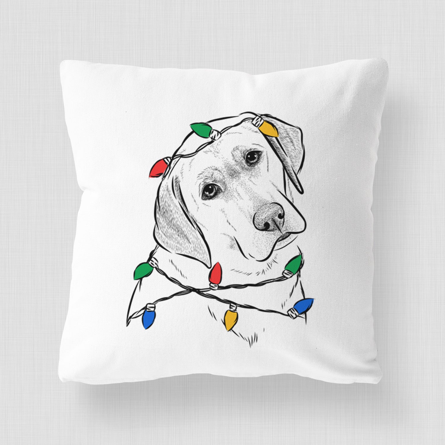 Stella the Yellow Lab - Throw Pillow Cover