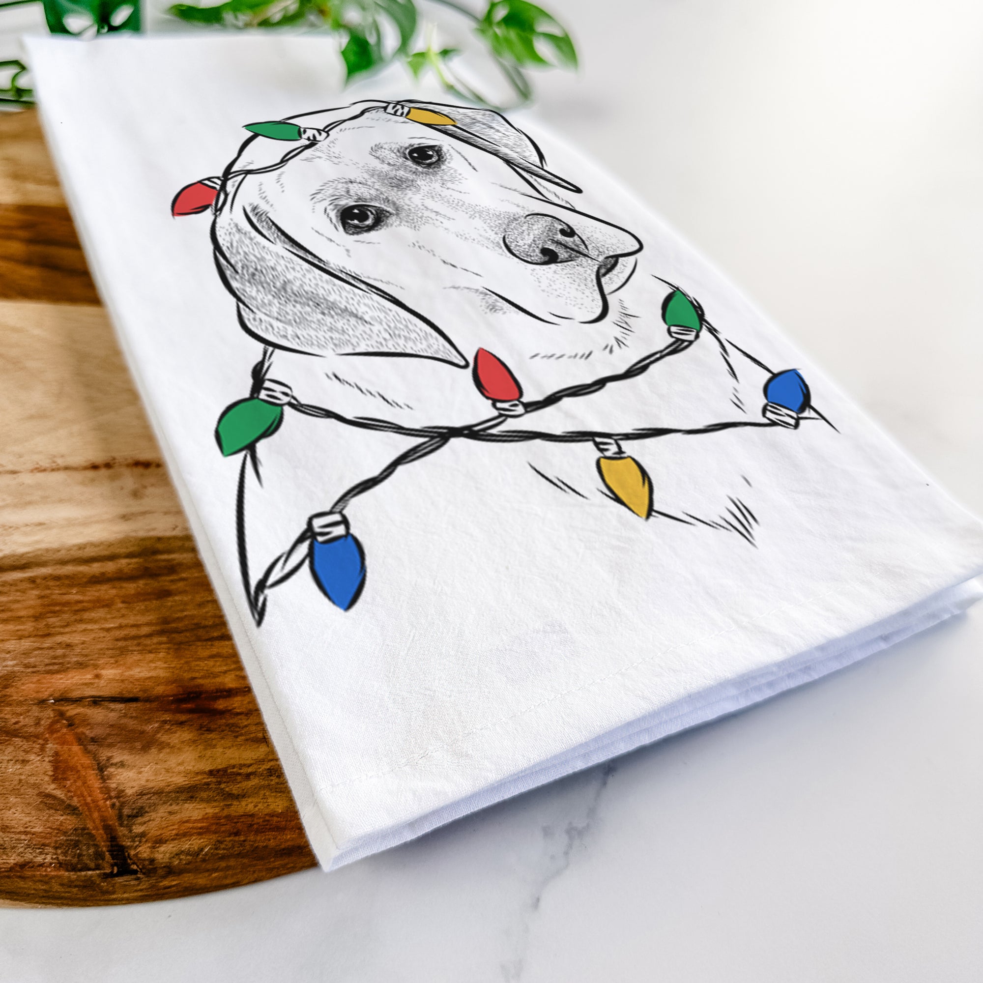 Stella the Yellow Lab Tea Towel