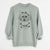 Christmas Lights Stitch the Bichonpoo - Unisex Pigment Dyed Crew Sweatshirt