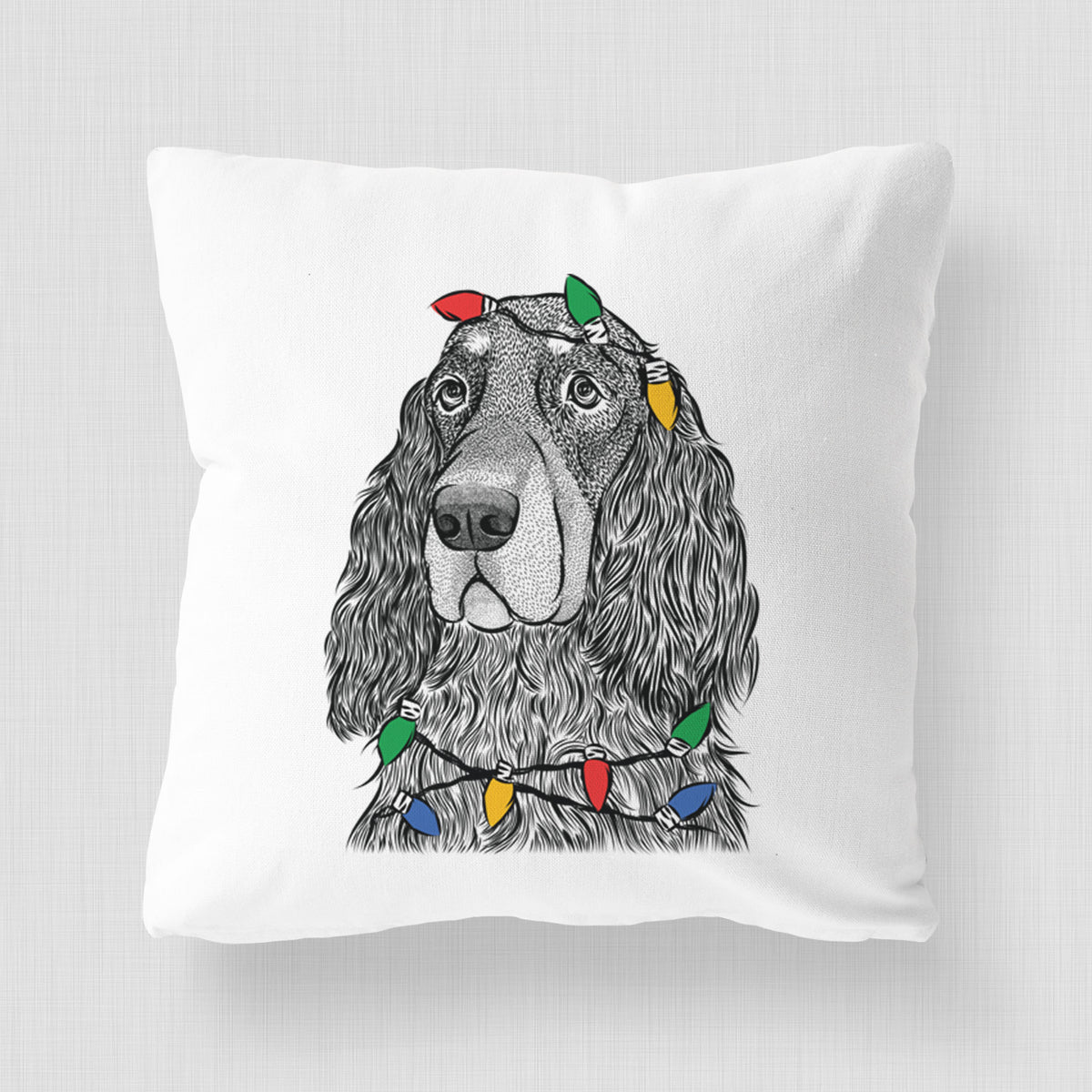 Stormy the Gordon Setter - Throw Pillow Cover