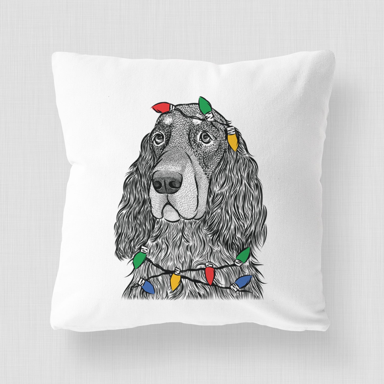 Stormy the Gordon Setter - Throw Pillow Cover
