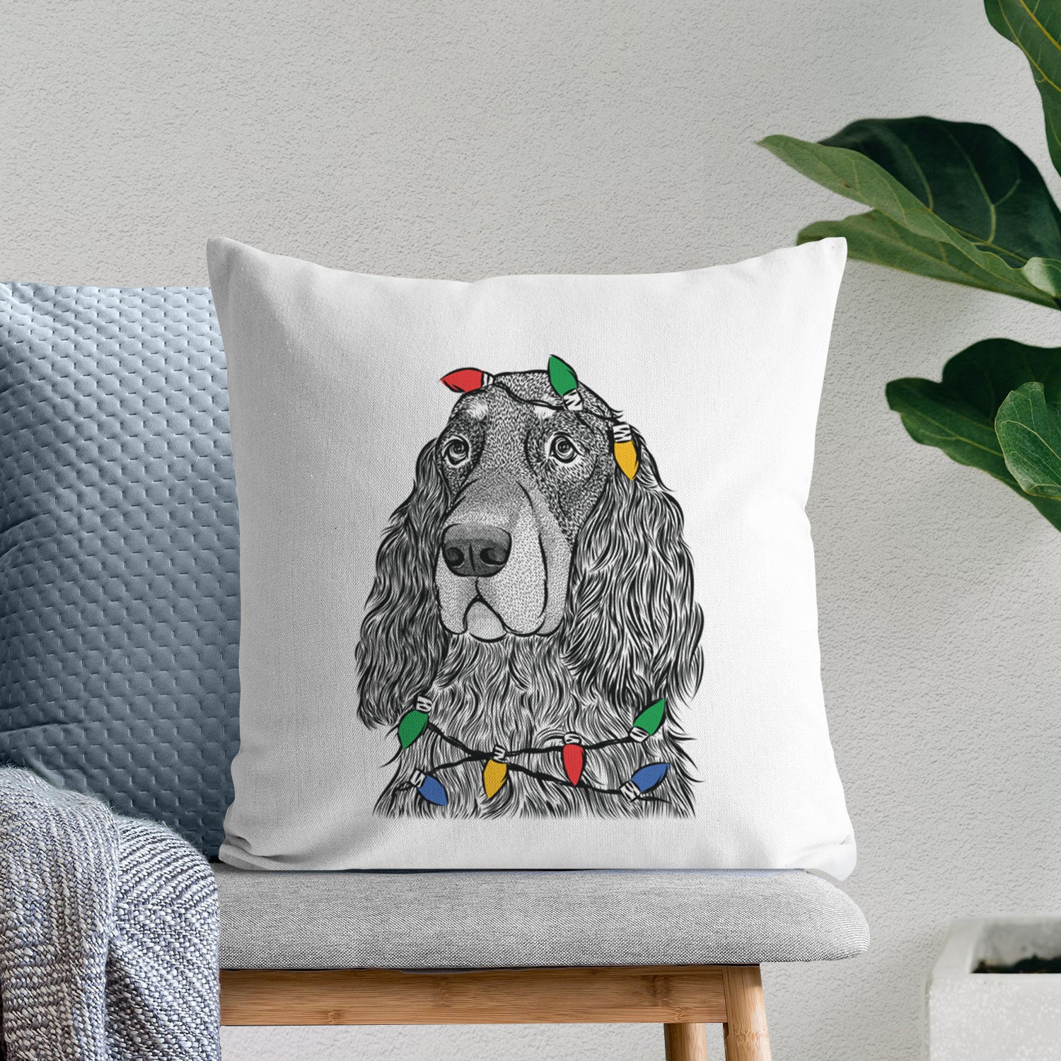 Stormy the Gordon Setter - Throw Pillow Cover