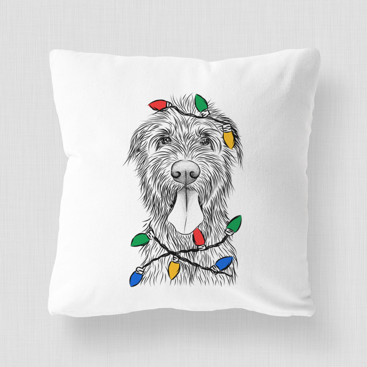 Sullivan the Irish Wolfhound - Throw Pillow Cover