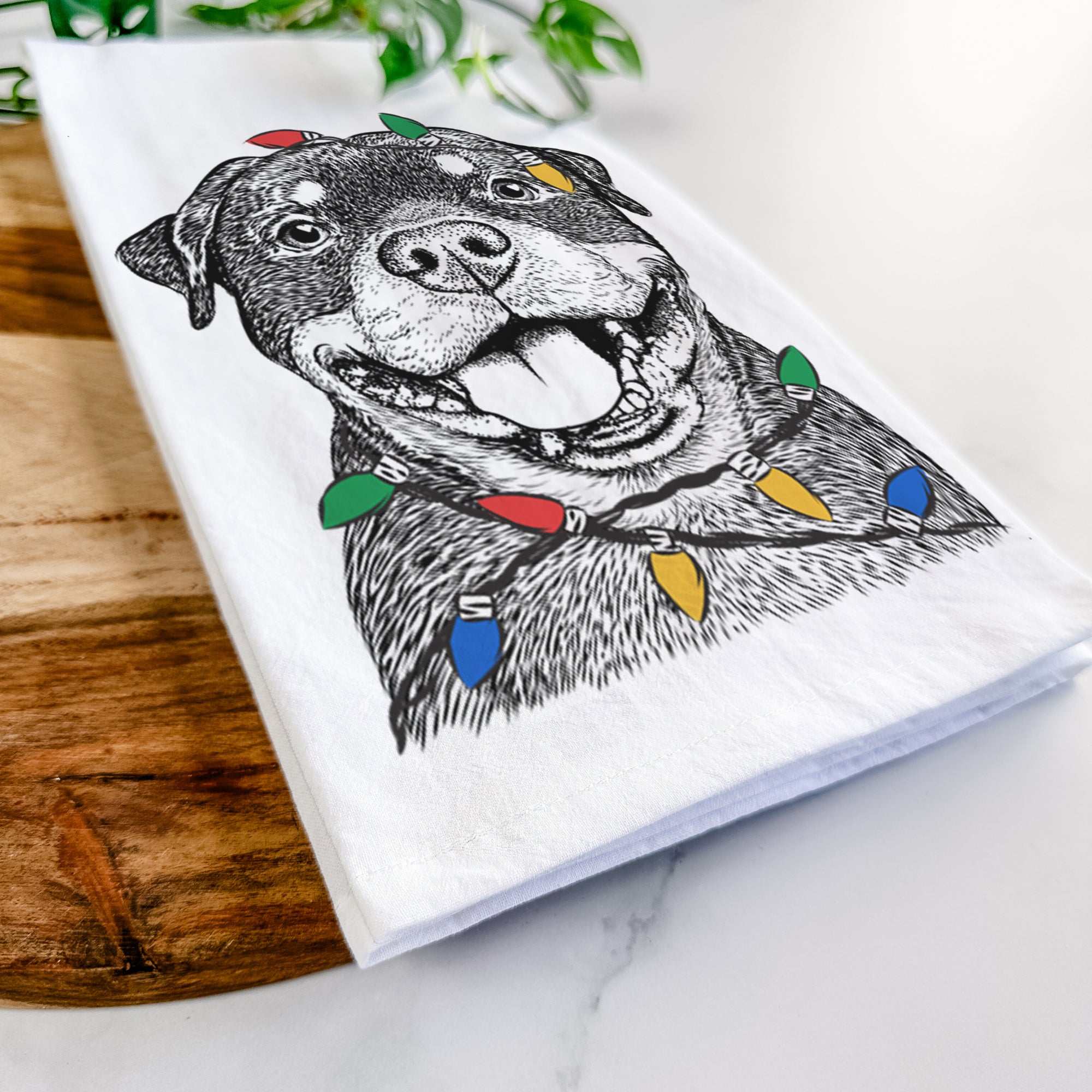 Talos the Rottweiler Tea Towel