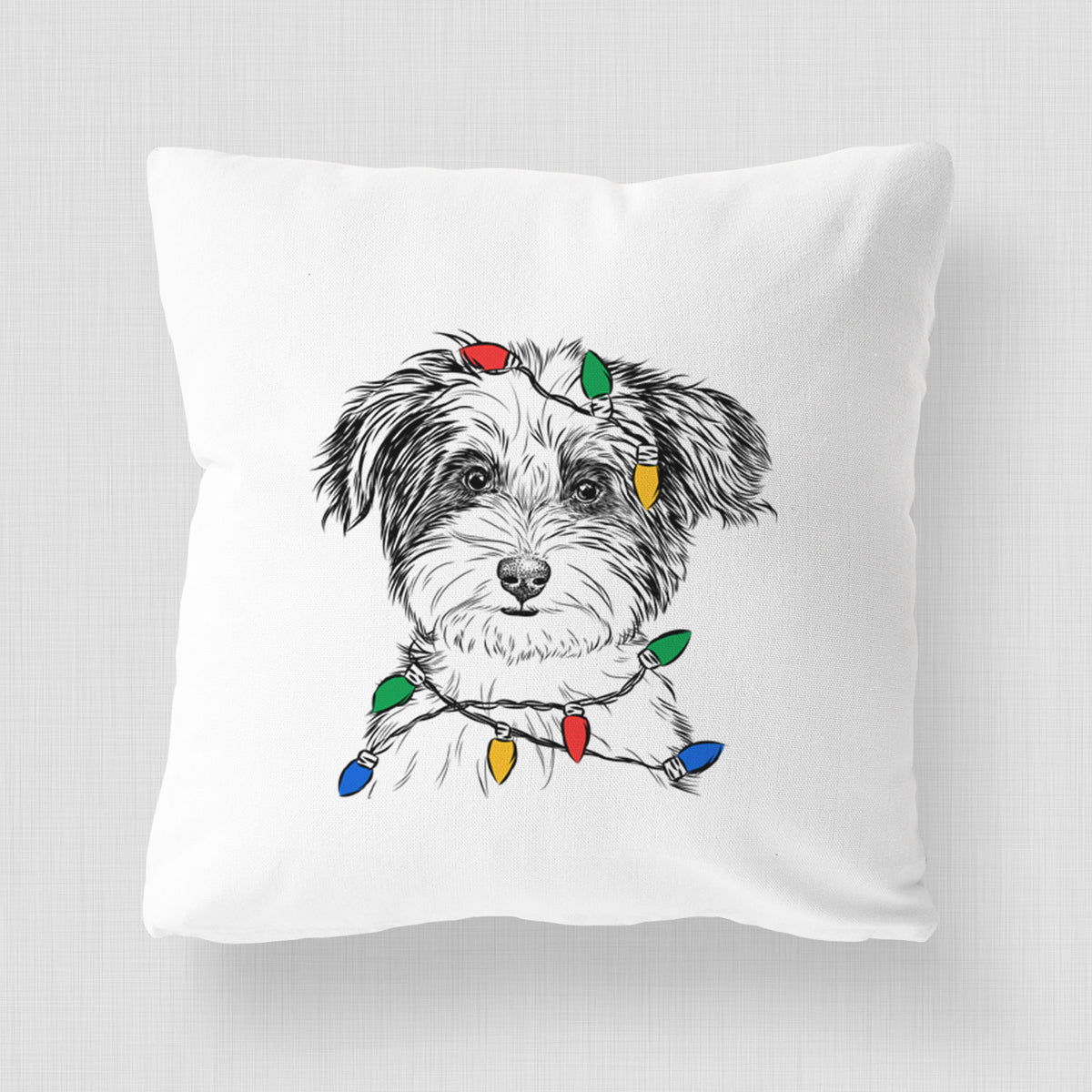 Teddy the Havanese - Throw Pillow Cover