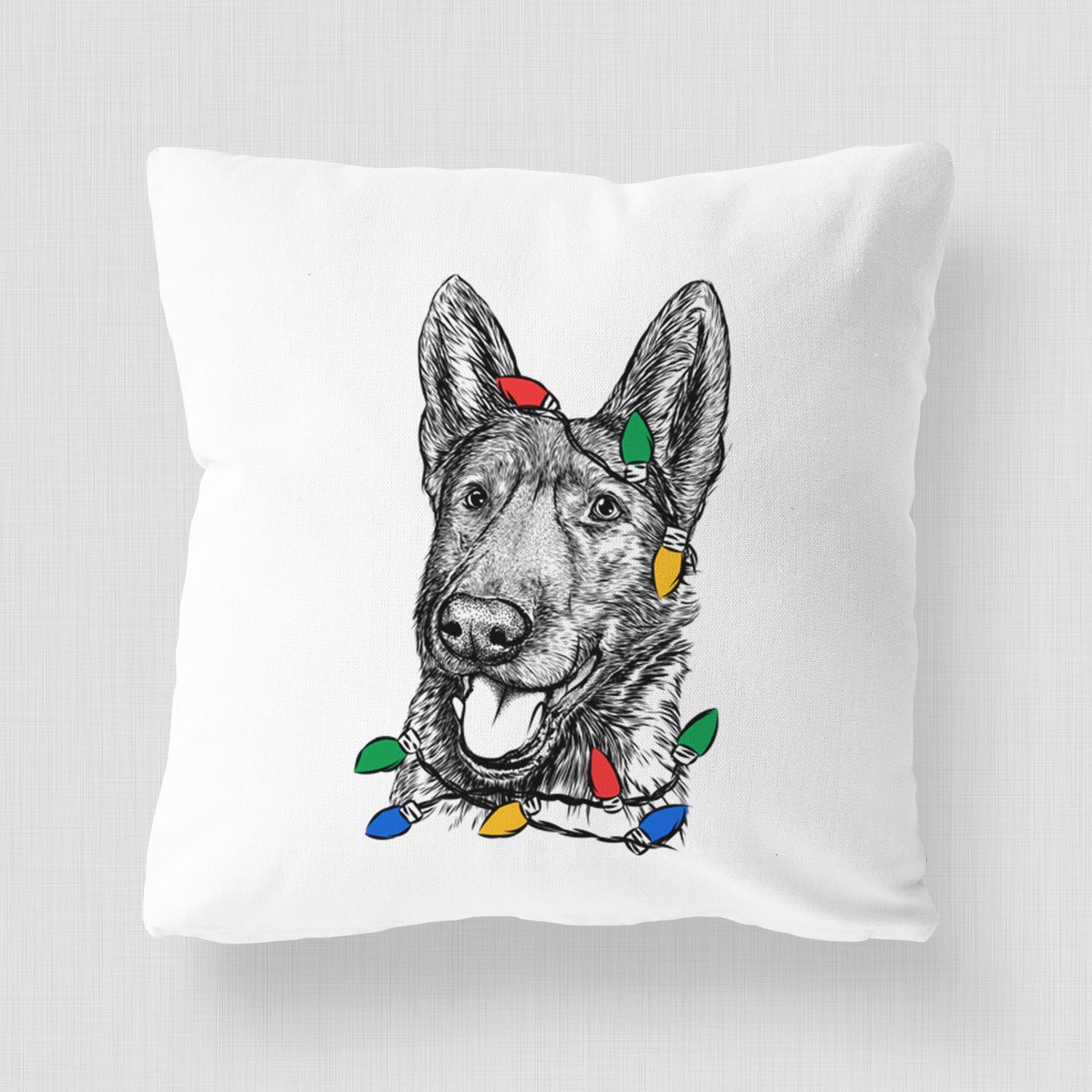 Tena the German Shepherd - Throw Pillow Cover