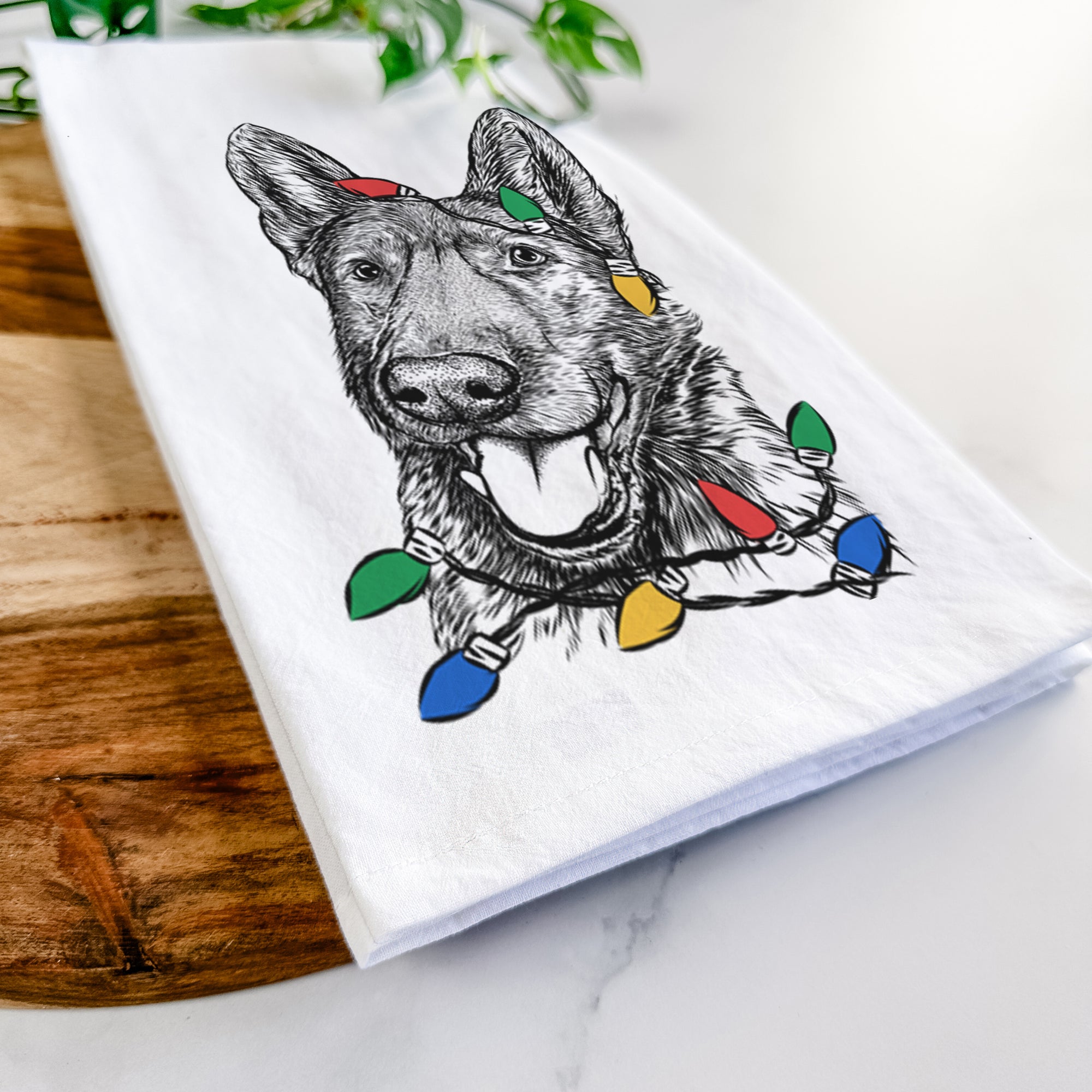 Tena the German Shepherd Tea Towel