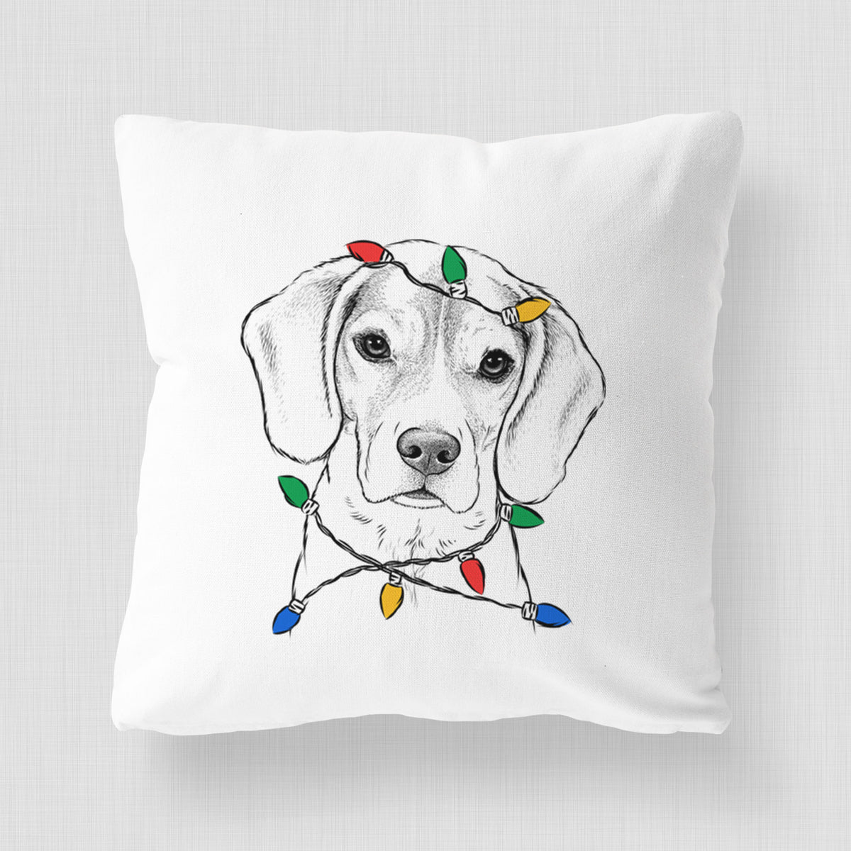 Thea the Beagle - Throw Pillow Cover