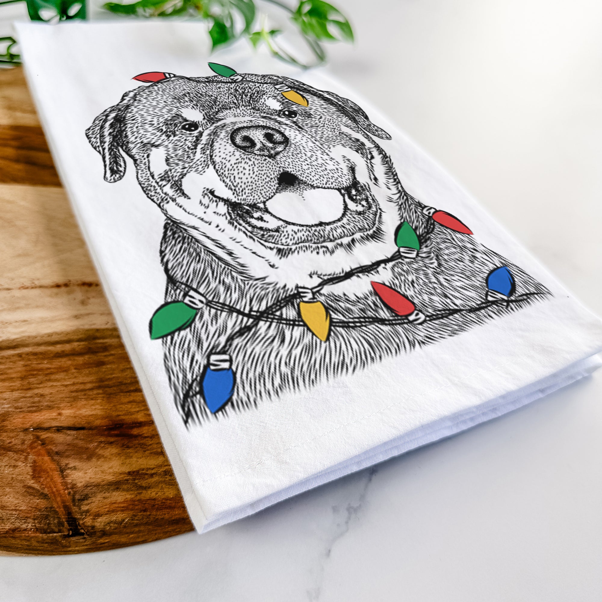 Titan the Rottweiler Tea Towel