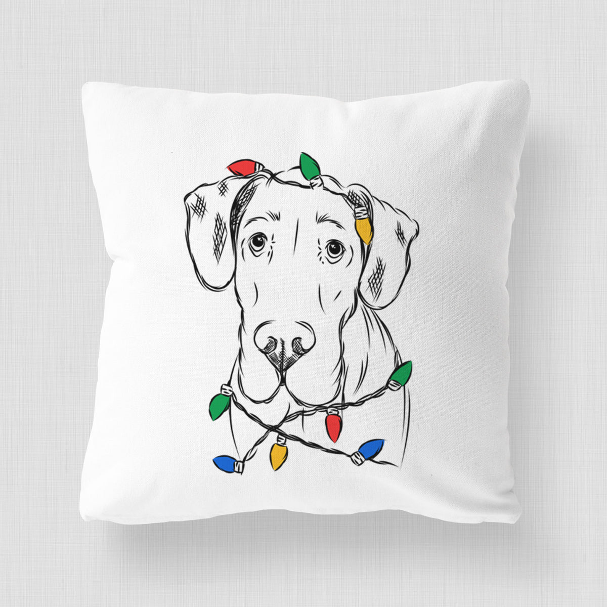 Titus the Great Dane - Throw Pillow Cover