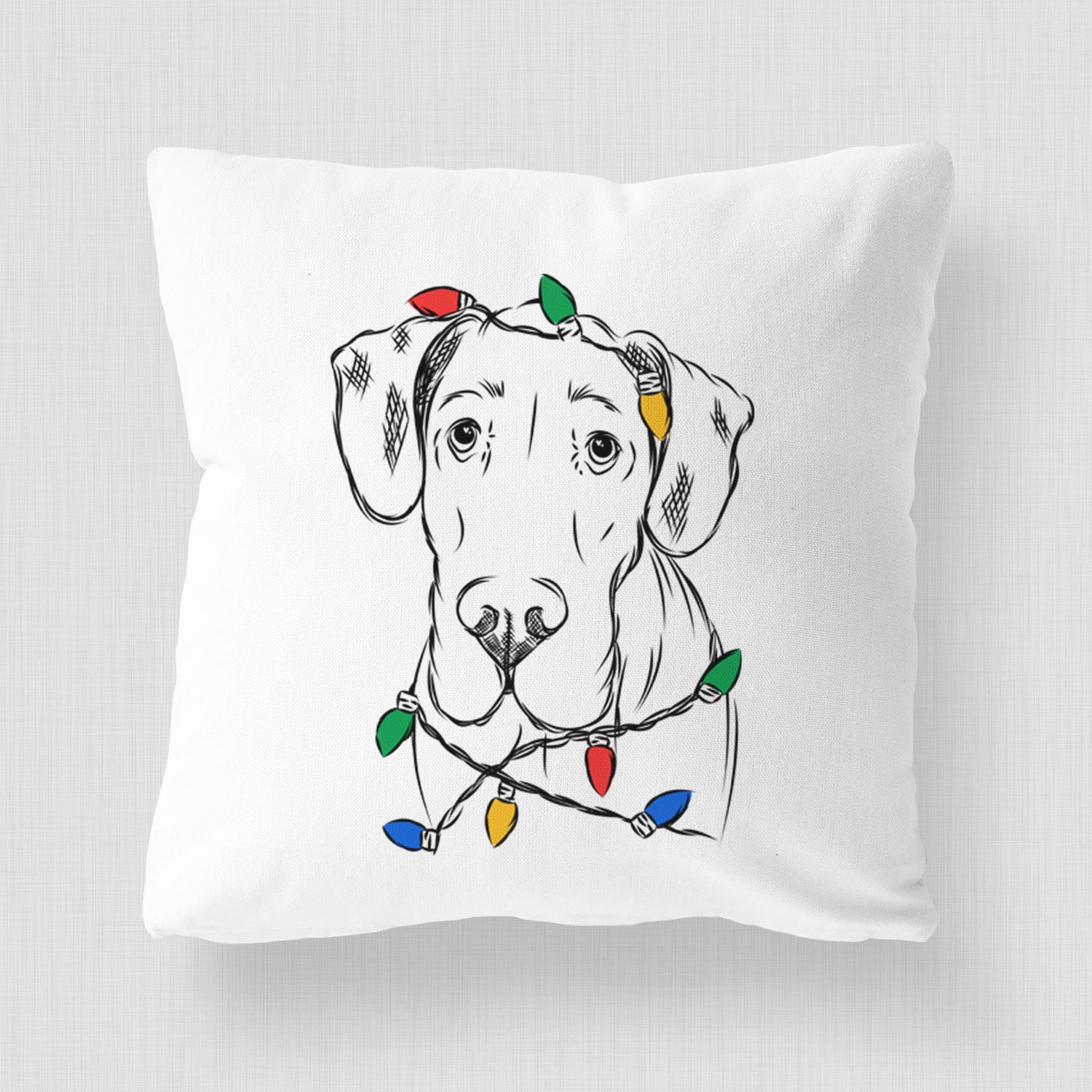 Titus the Great Dane - Throw Pillow Cover
