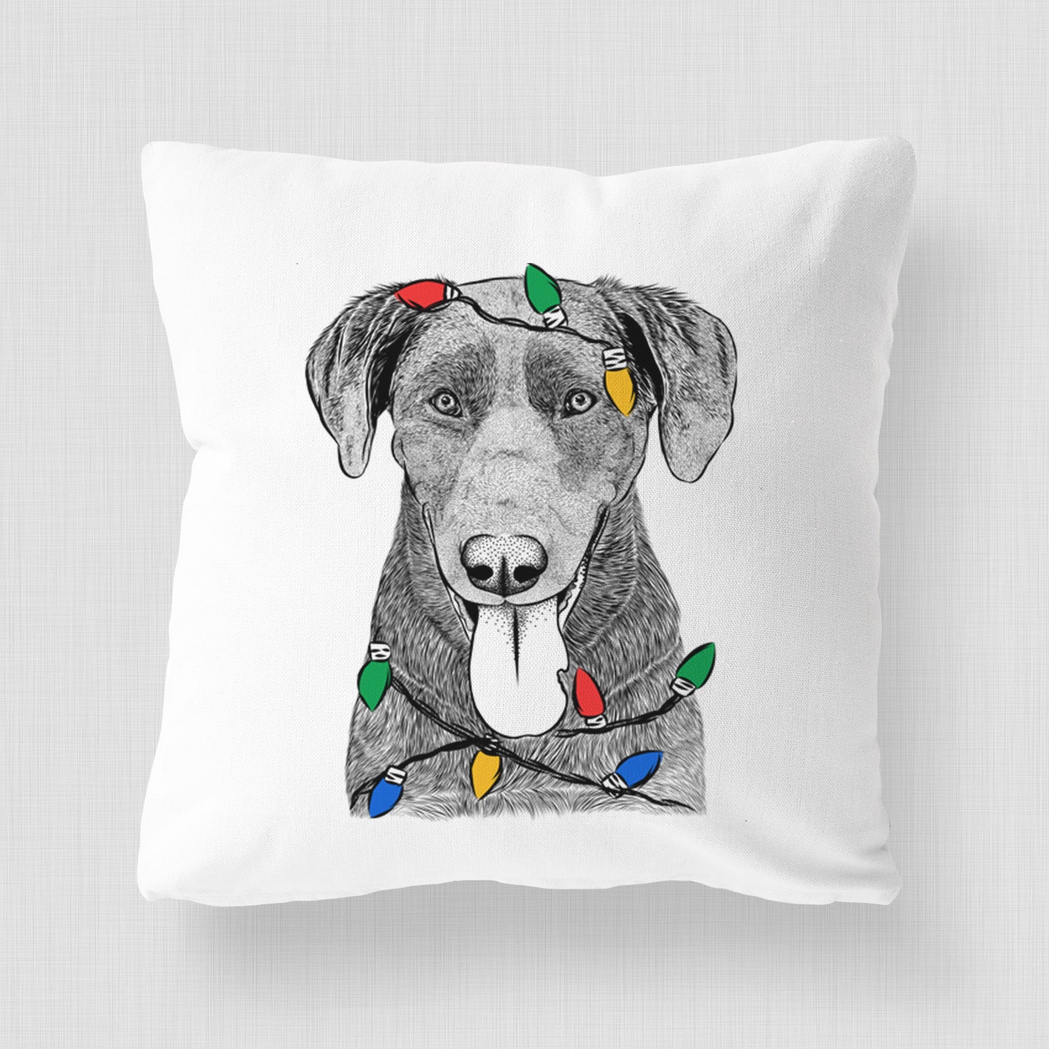 Tobes the Chocolate Lab - Throw Pillow Cover