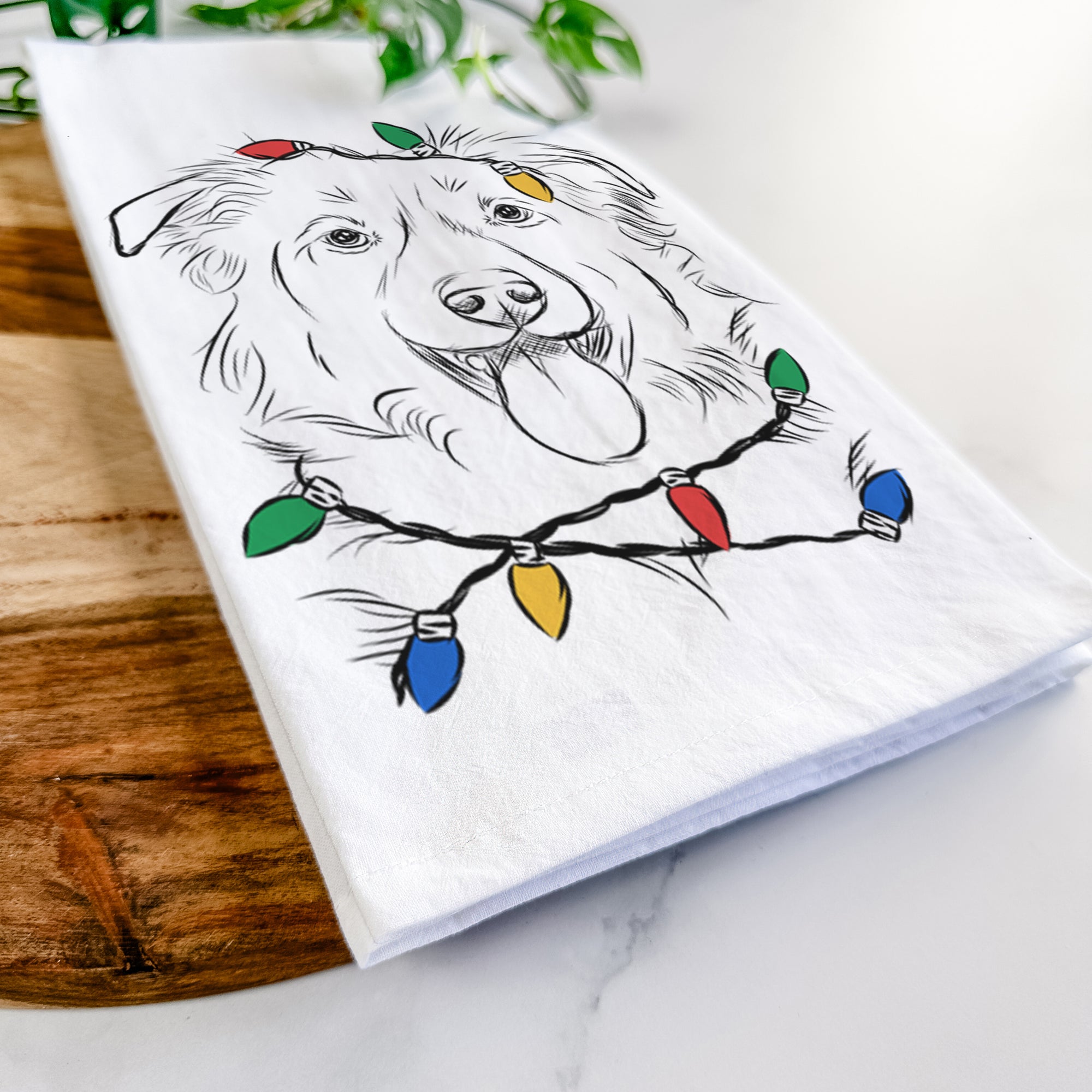 Tucker the Collie Shepherd Tea Towel