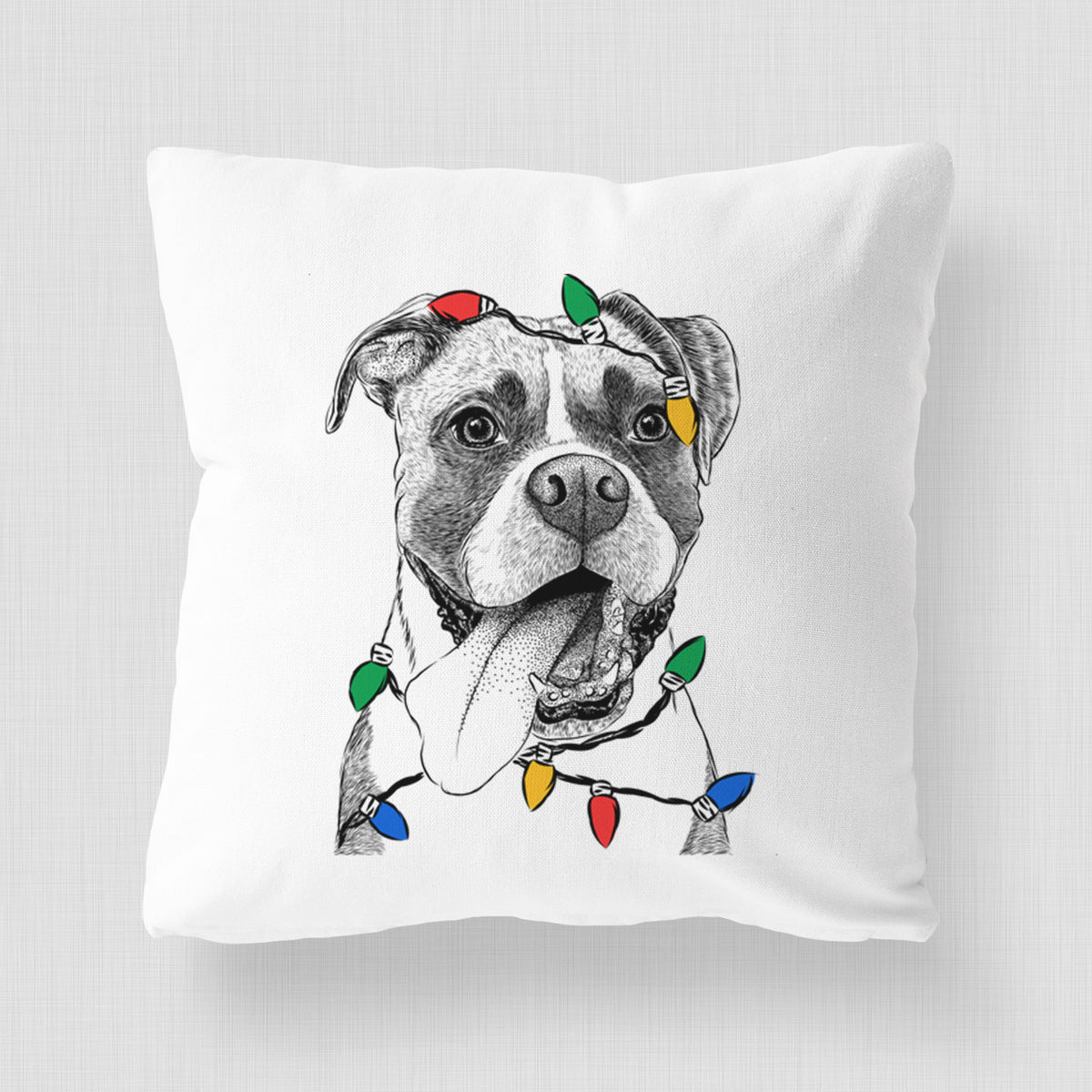 Tuckeroo the Boxer - Throw Pillow Cover