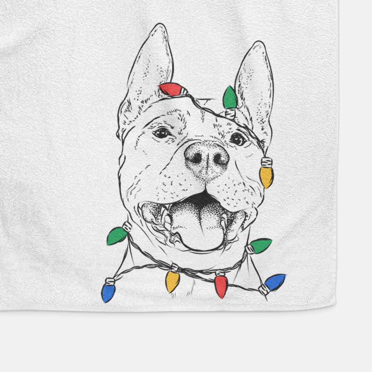 Wally the Pitbull Decorative Hand Towel