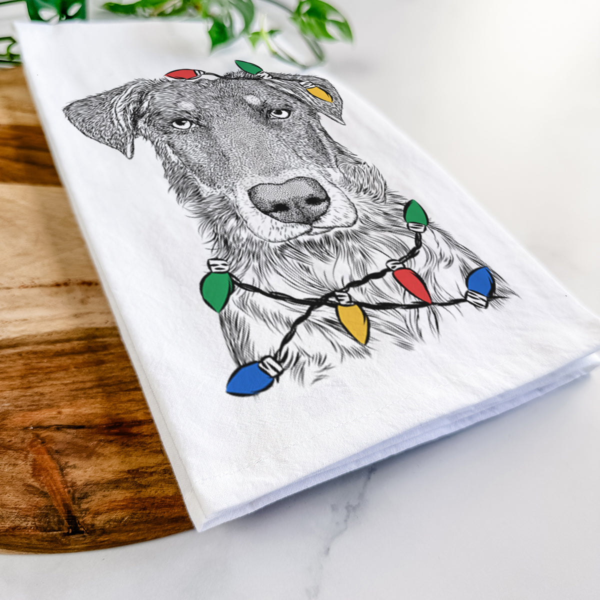 Wesson the Beauceron Tea Towel