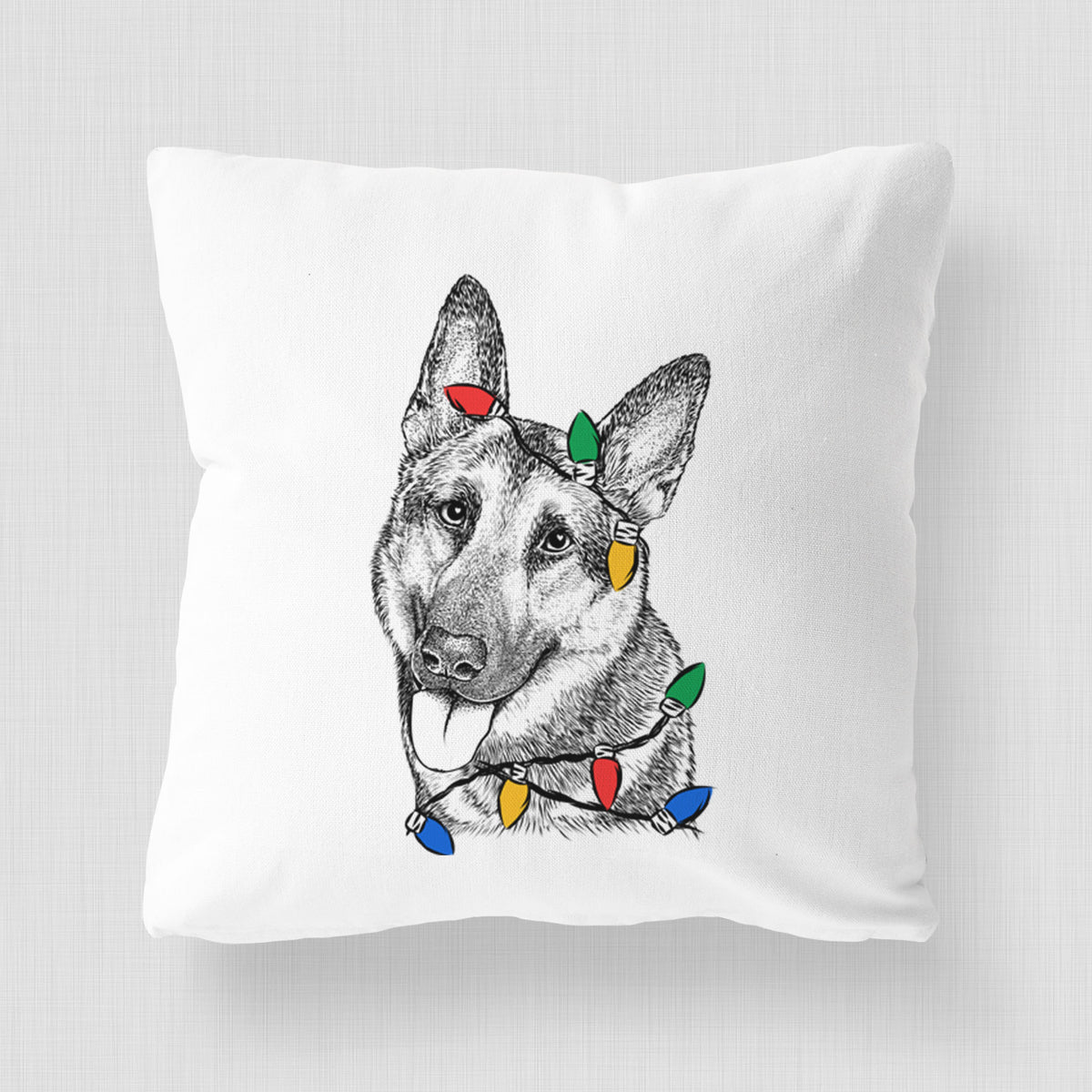 Whitaker the German Shepherd - Throw Pillow Cover
