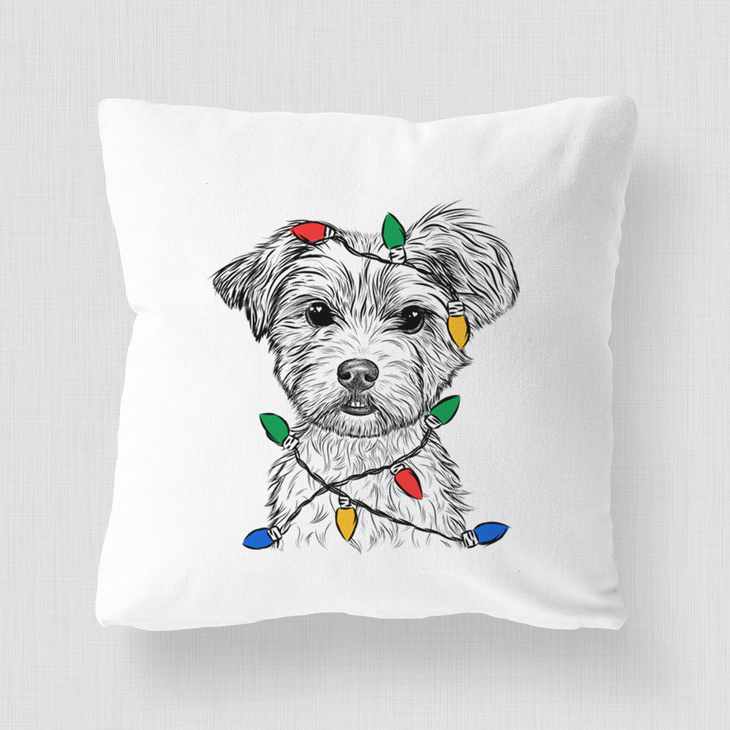 William Mitchell Newman the Yorkshire Terrier - Throw Pillow Cover