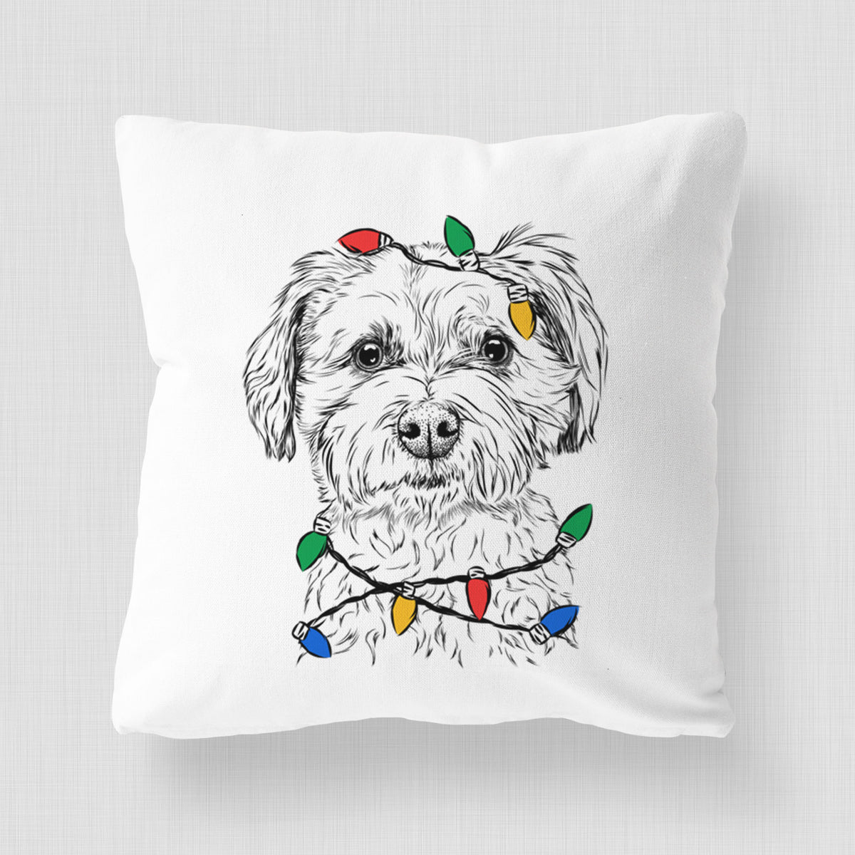 Wyatt the Coton de Tulear - Throw Pillow Cover
