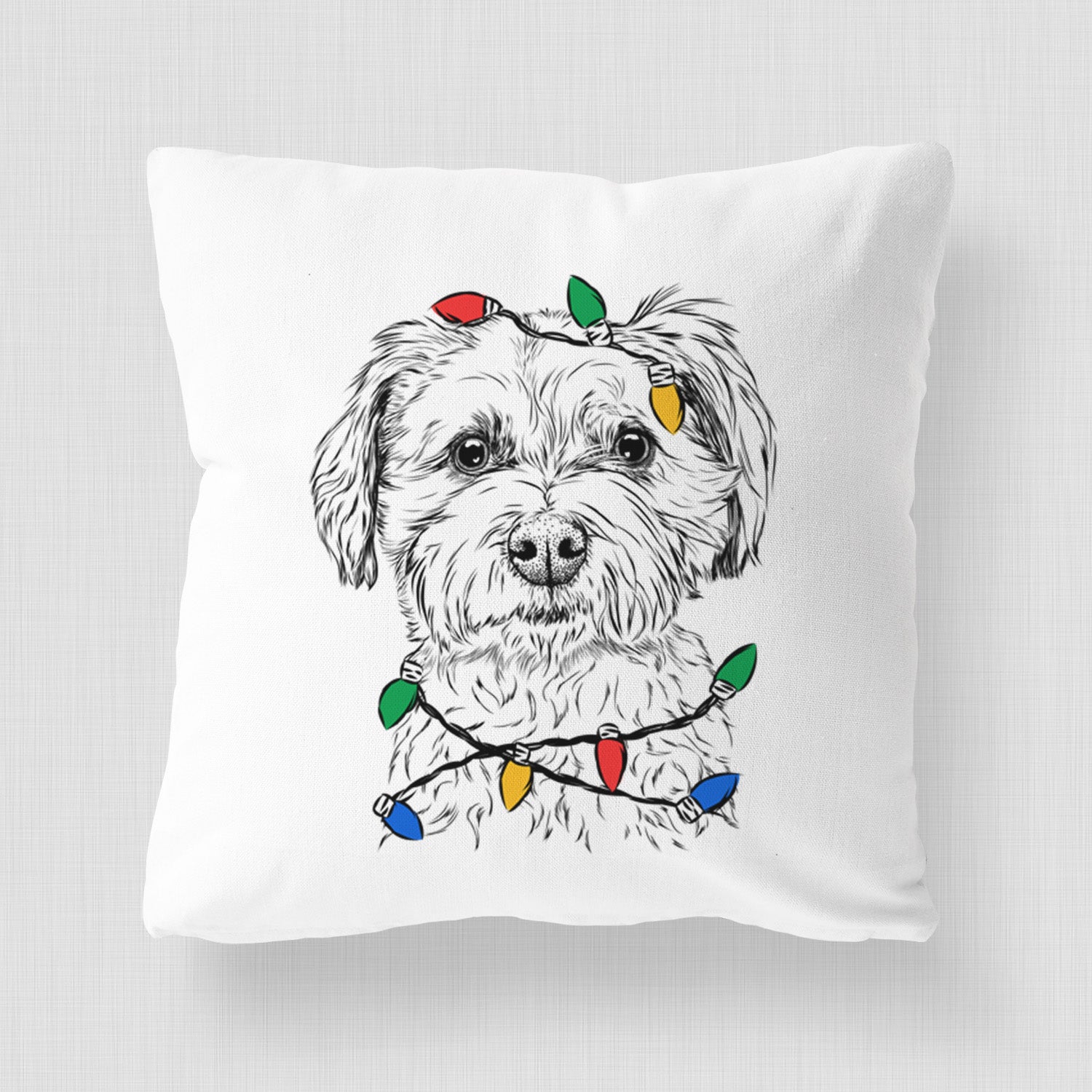 Wyatt the Coton de Tulear - Throw Pillow Cover