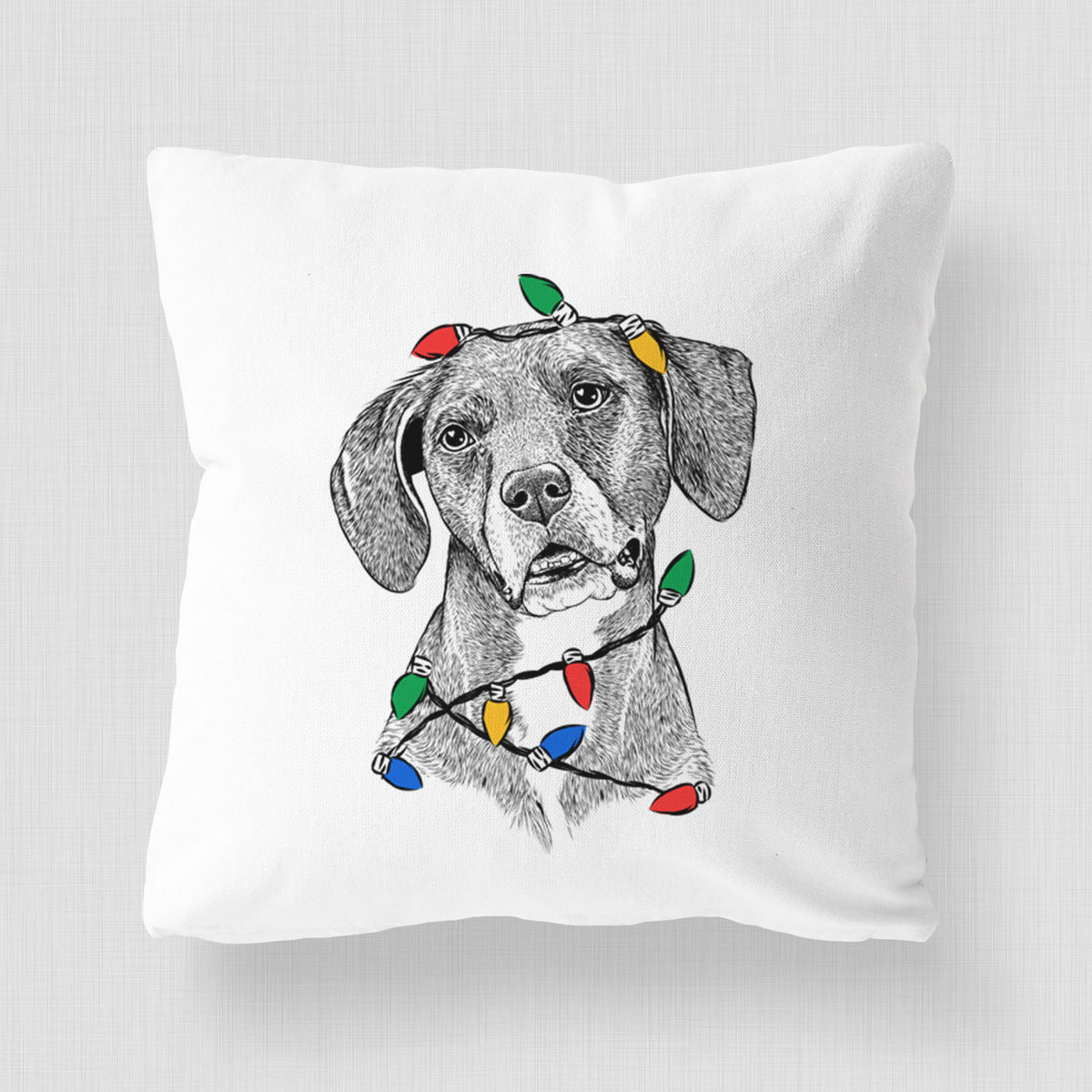 Zeena the Plott Hound Mix - Throw Pillow Cover