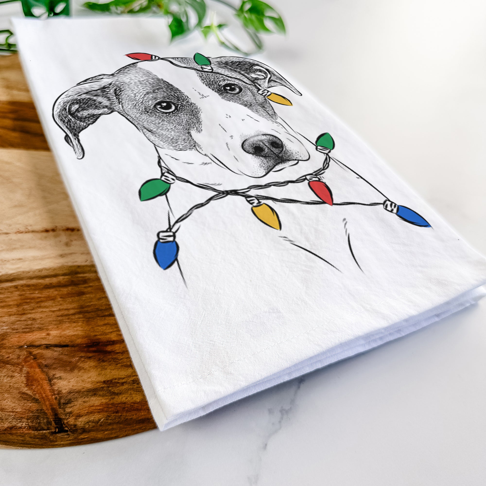 Zephyr the Pointer Mix Tea Towel