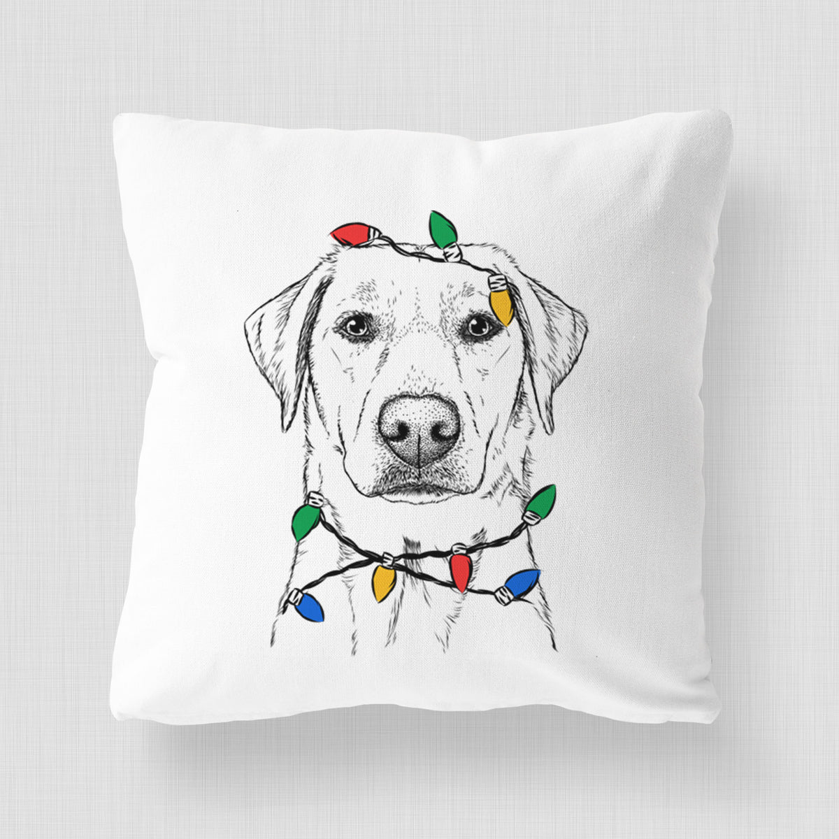 Zoe the Yellow Lab - Throw Pillow Cover