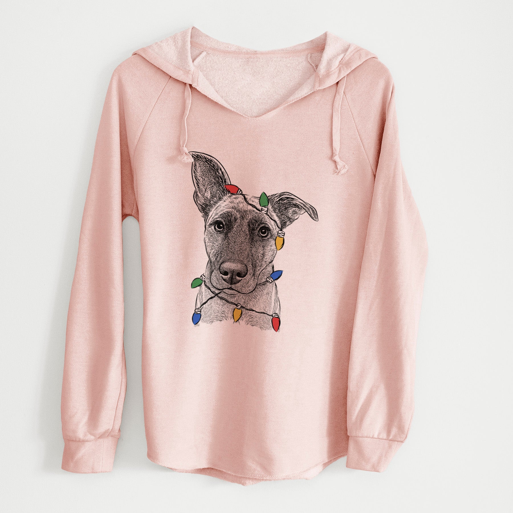 Christmas Lights Zoey the Mixed Breed - Cali Wave Hooded Sweatshirt