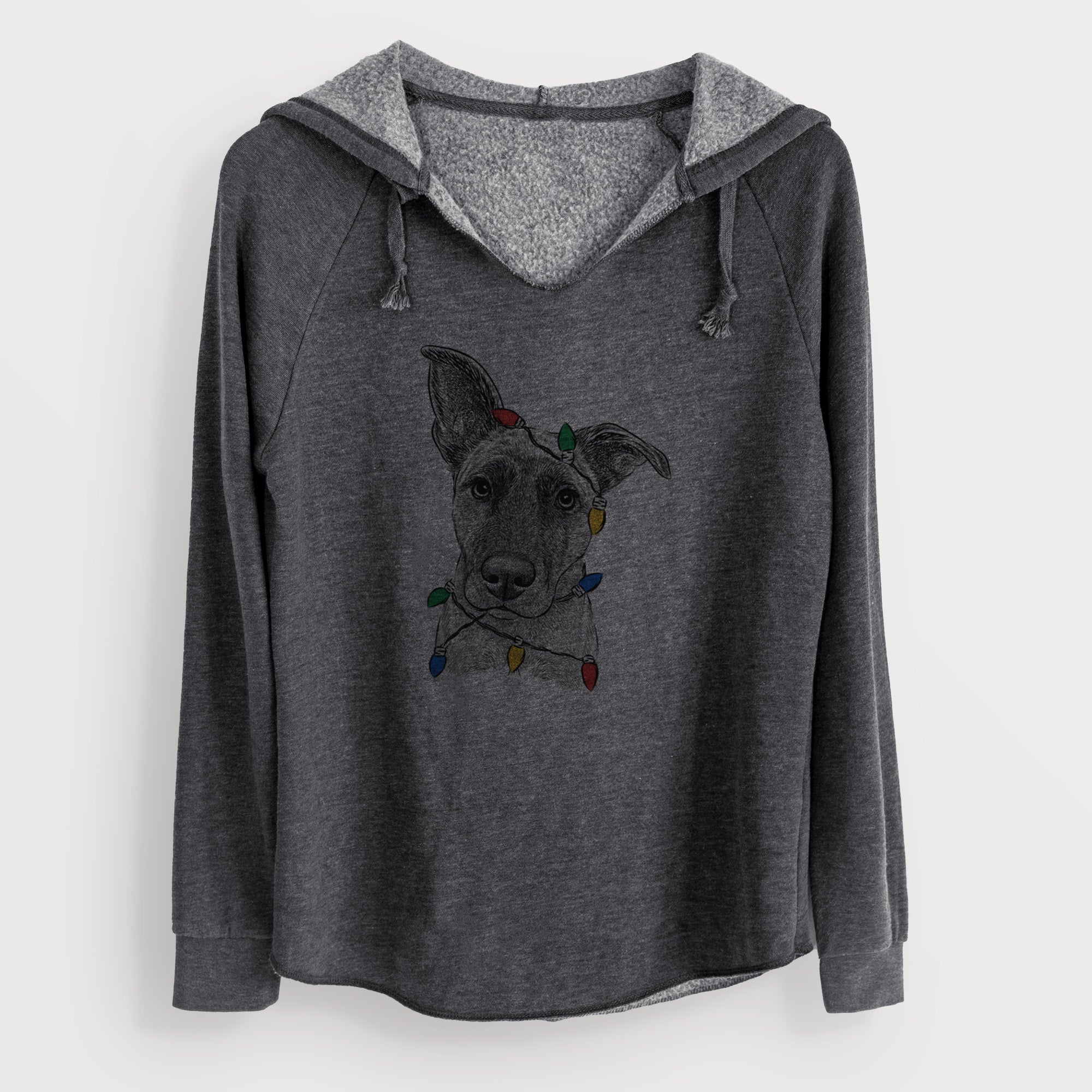 Christmas Lights Zoey the Mixed Breed - Cali Wave Hooded Sweatshirt