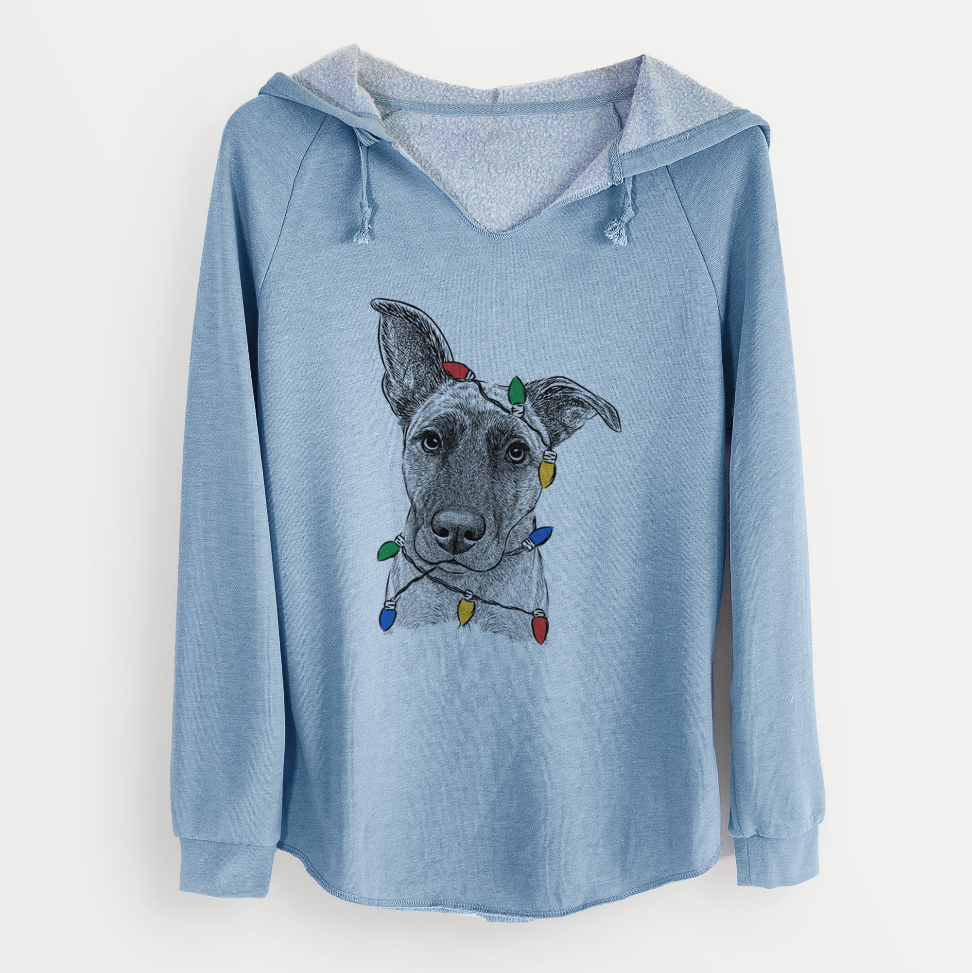 Christmas Lights Zoey the Mixed Breed - Cali Wave Hooded Sweatshirt