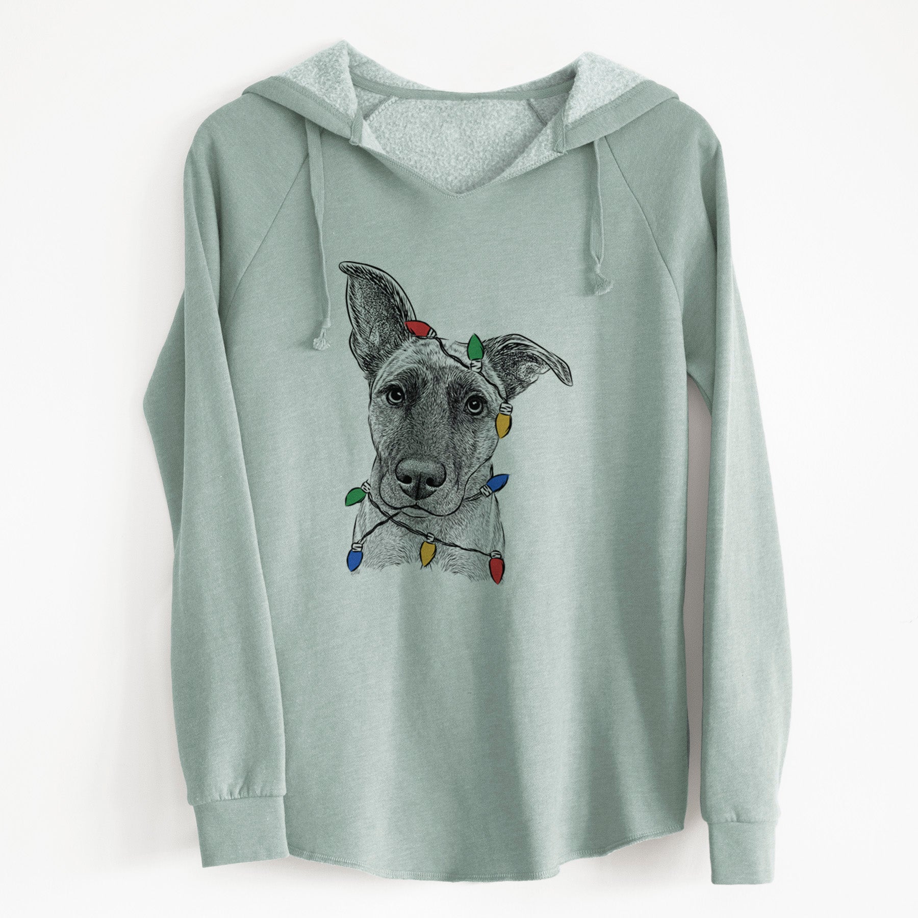 Christmas Lights Zoey the Mixed Breed - Cali Wave Hooded Sweatshirt