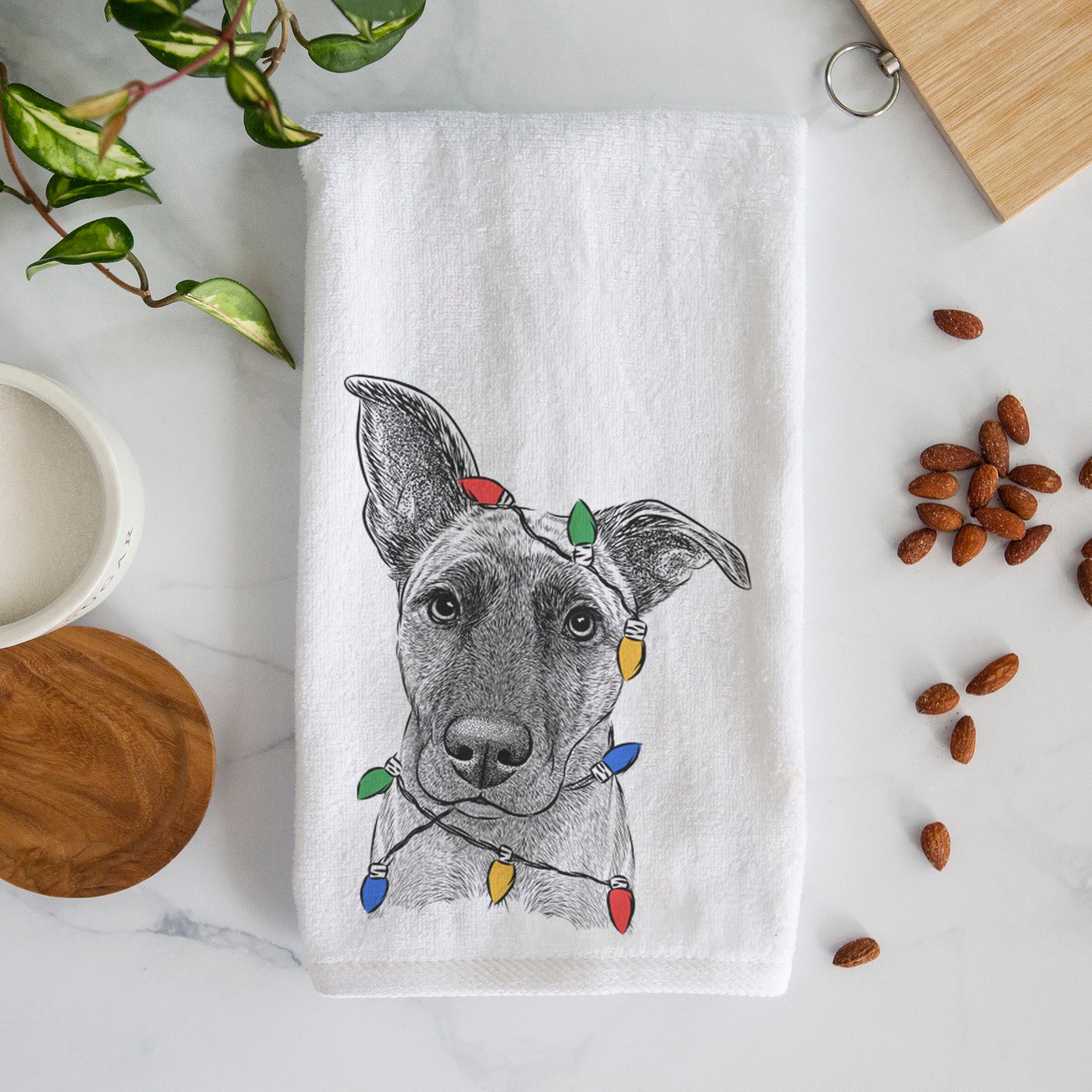 Zoey the Mixed Breed Premium Hand Towel