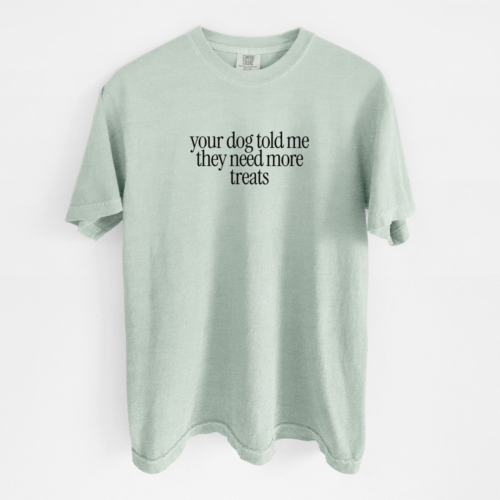 Your Dog Told Me They Need More Treats - Unisex Comfort Colors Garment-Dyed Heavyweight T-shirt in Bay