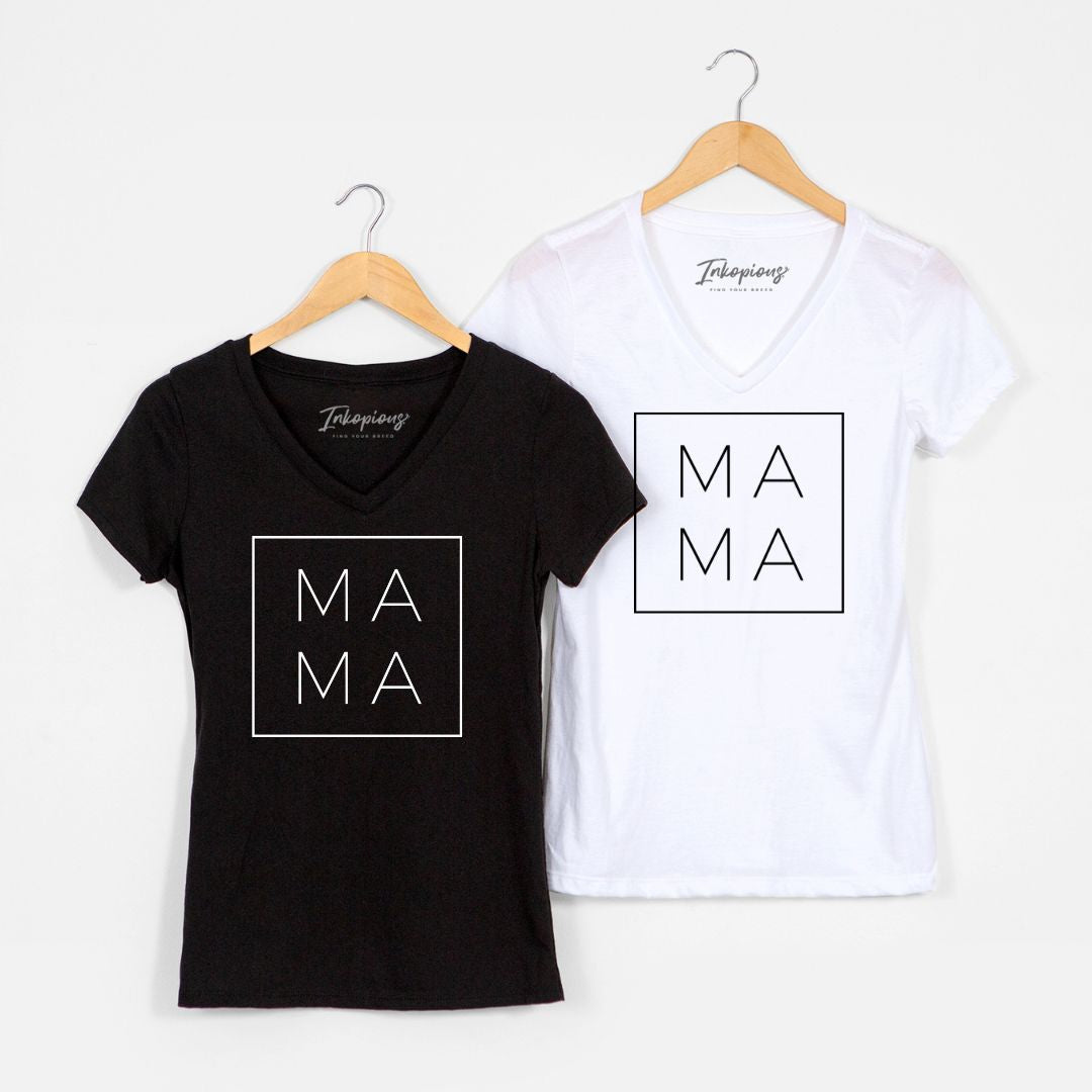 CLOSEOUT - Mama Boxed - Women&#39;s V-neck Shirt