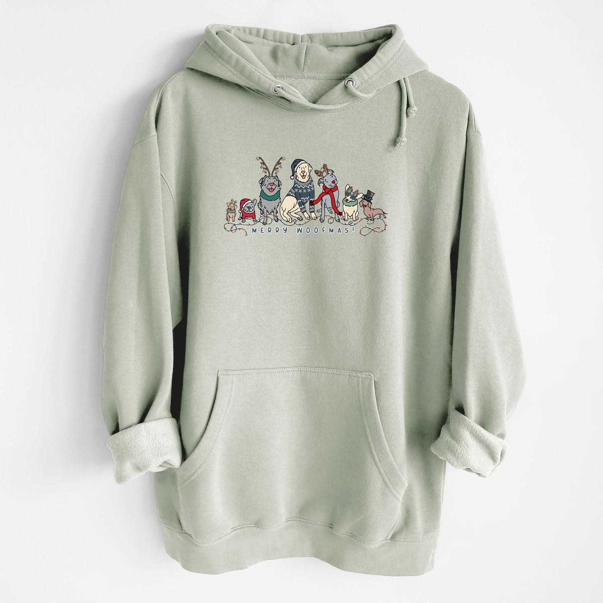 CLOSEOUT Merry Woofmas - Heavyweight Fleece Hoodie