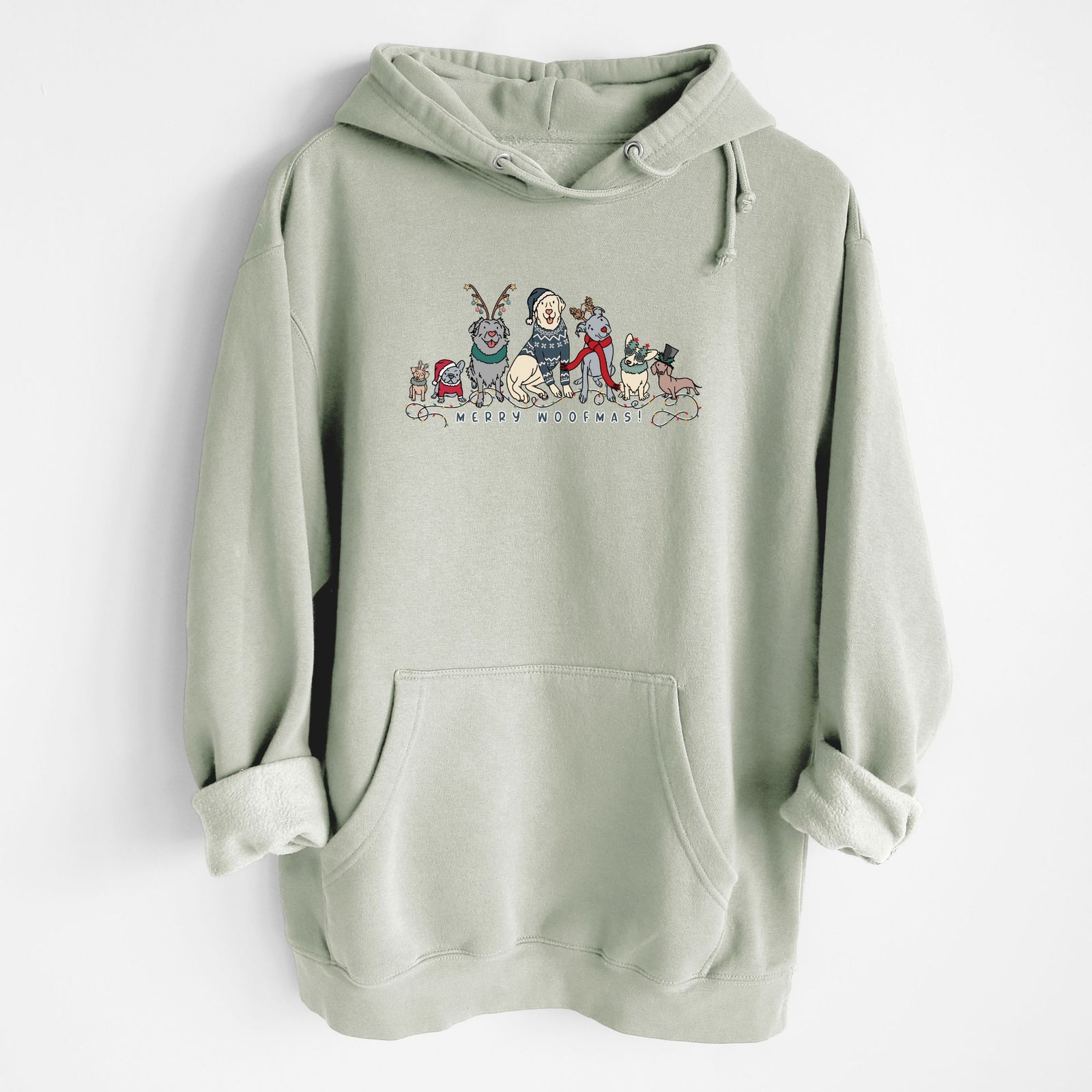 CLOSEOUT Merry Woofmas - Heavyweight Fleece Hoodie