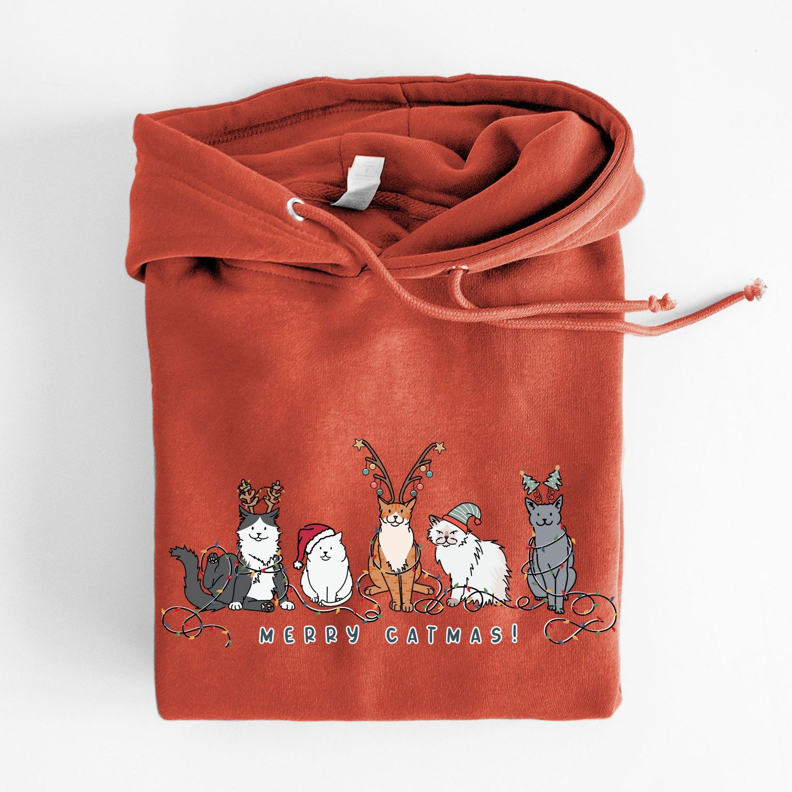 CLOSEOUT Merry Catmas - Heavyweight Fleece Hoodie