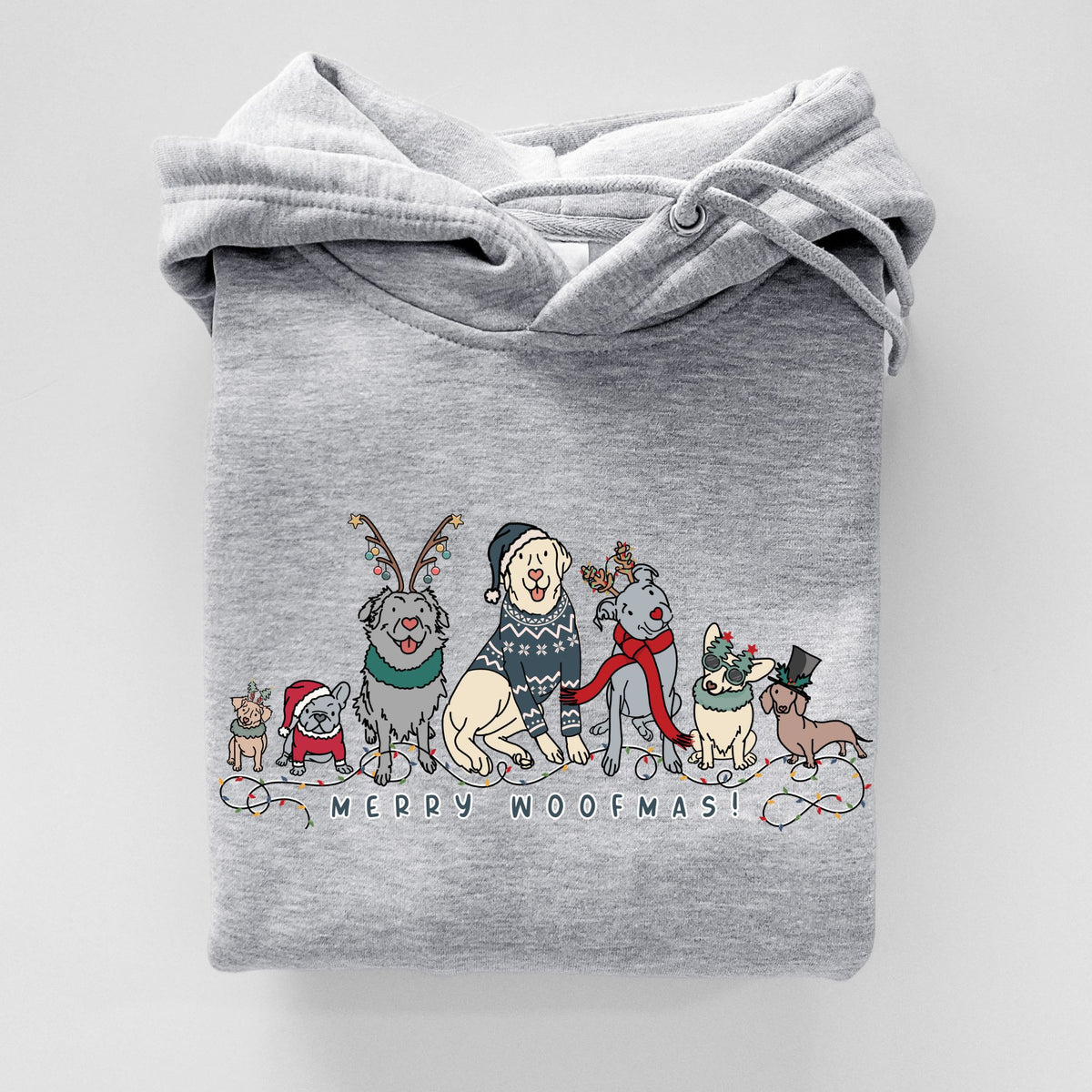 CLOSEOUT Merry Woofmas - Heavyweight Fleece Hoodie