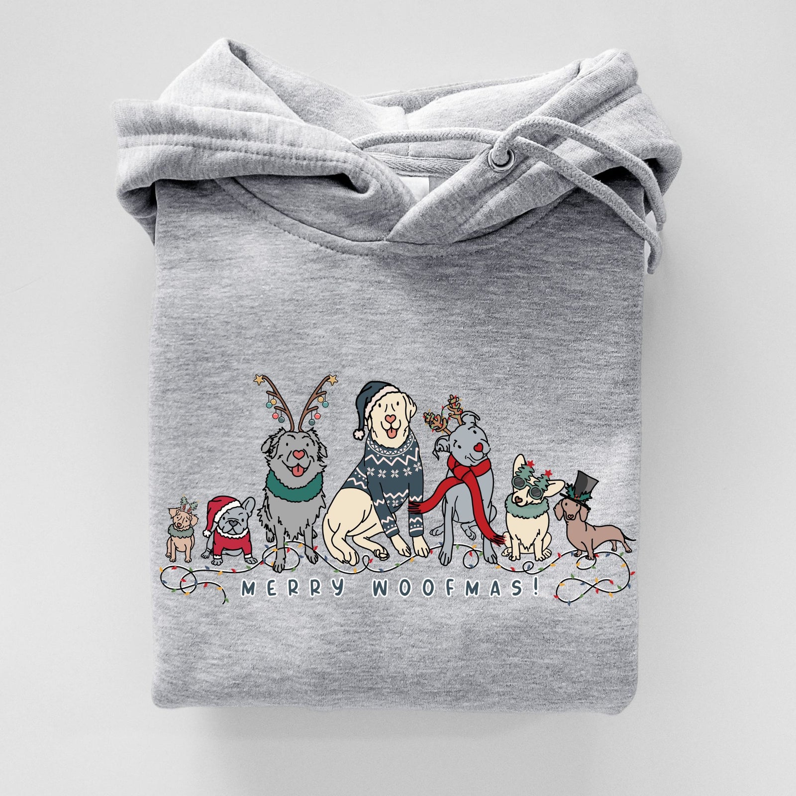 CLOSEOUT Merry Woofmas - Heavyweight Fleece Hoodie