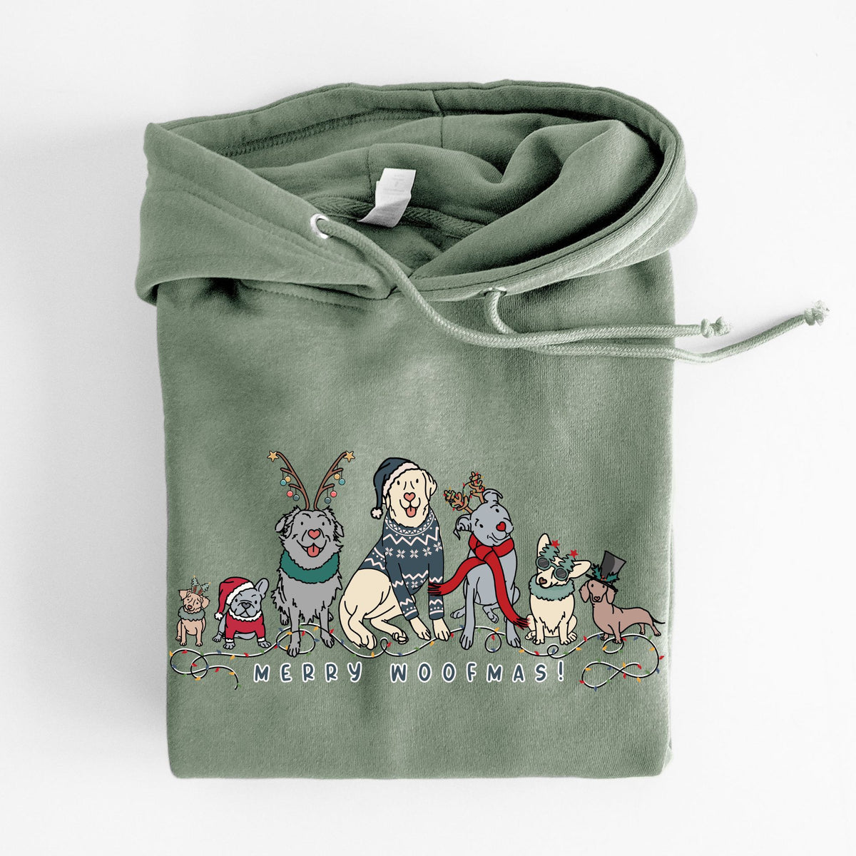 CLOSEOUT Merry Woofmas - Heavyweight Fleece Hoodie