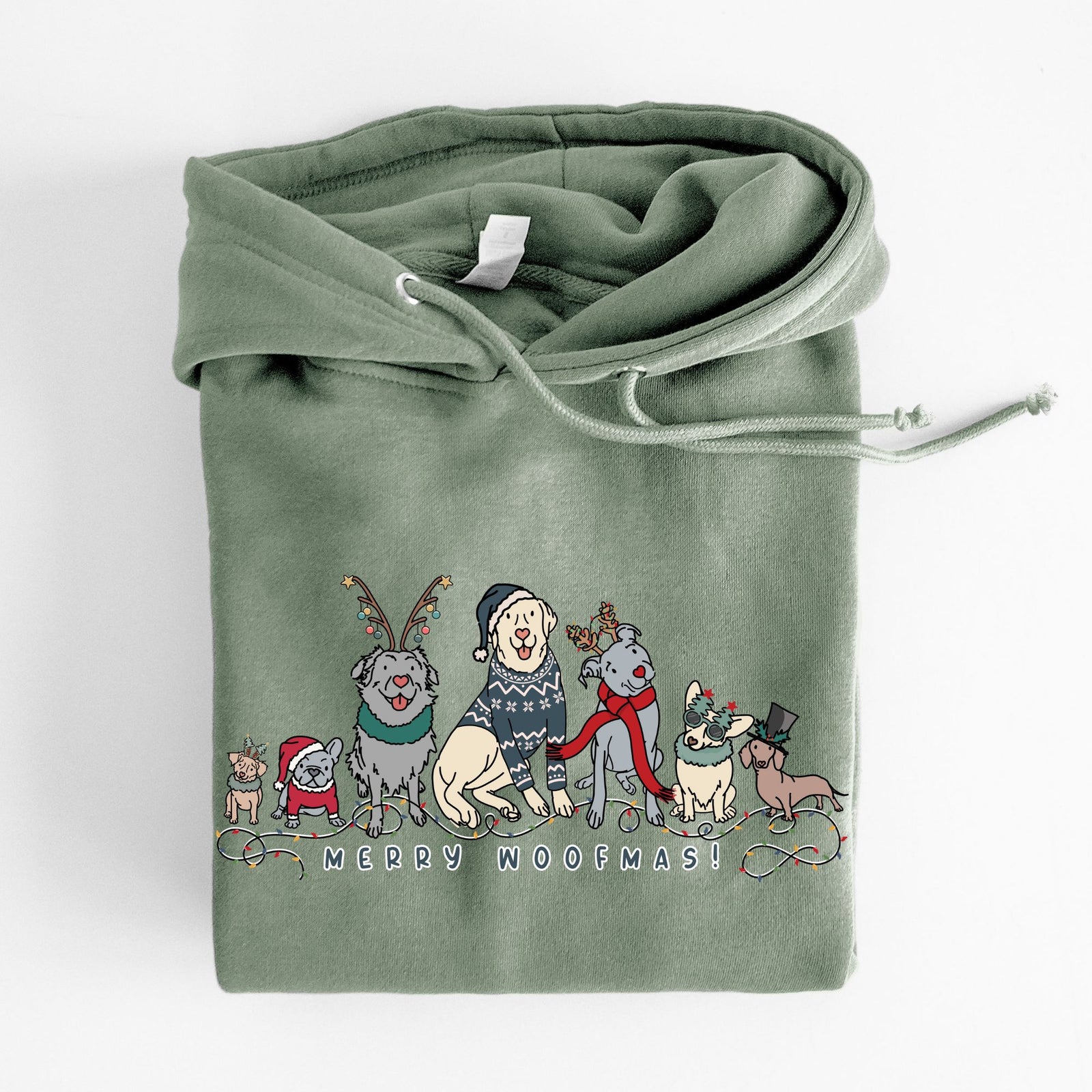 CLOSEOUT Merry Woofmas - Heavyweight Fleece Hoodie