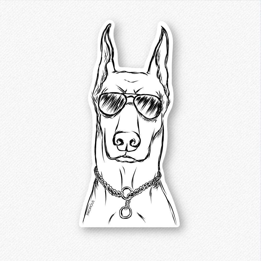 Ace - Doberman Pinscher - Decal Sticker