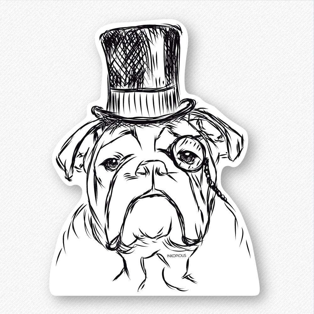 Winston - English Bulldog - Decal Sticker