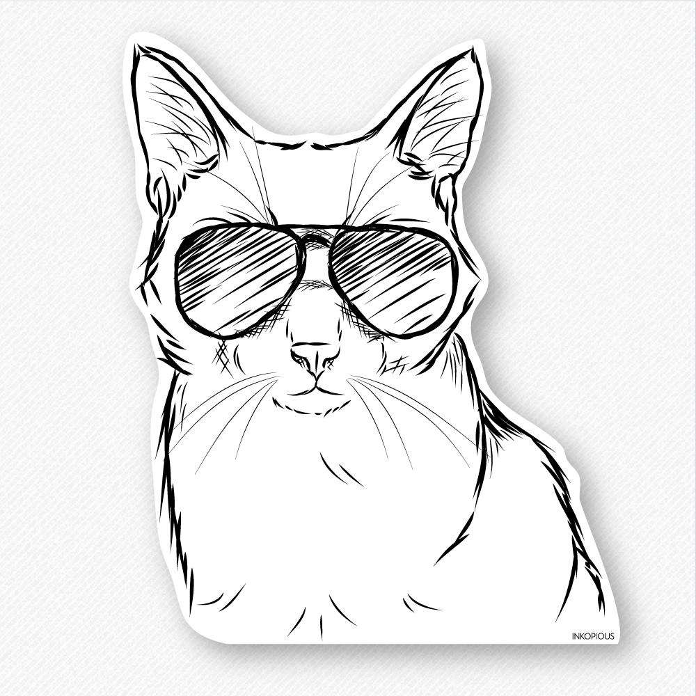 Maverick - Cat - Decal Sticker