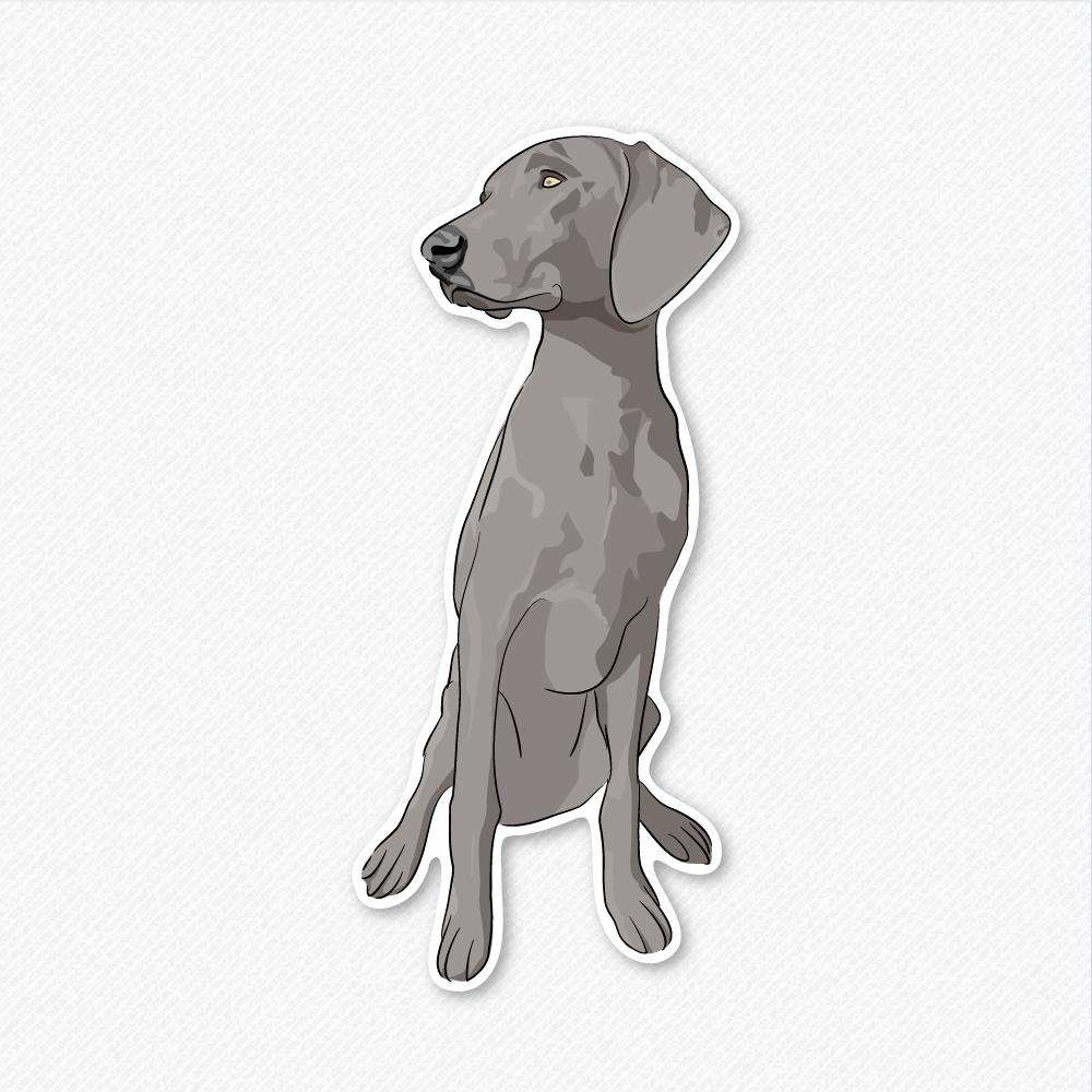 Maggie - Weimaraner - Decal Sticker