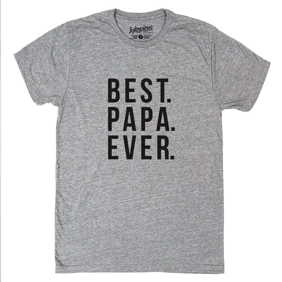 Best Papa Ever - Tri-Blend Unisex Crew