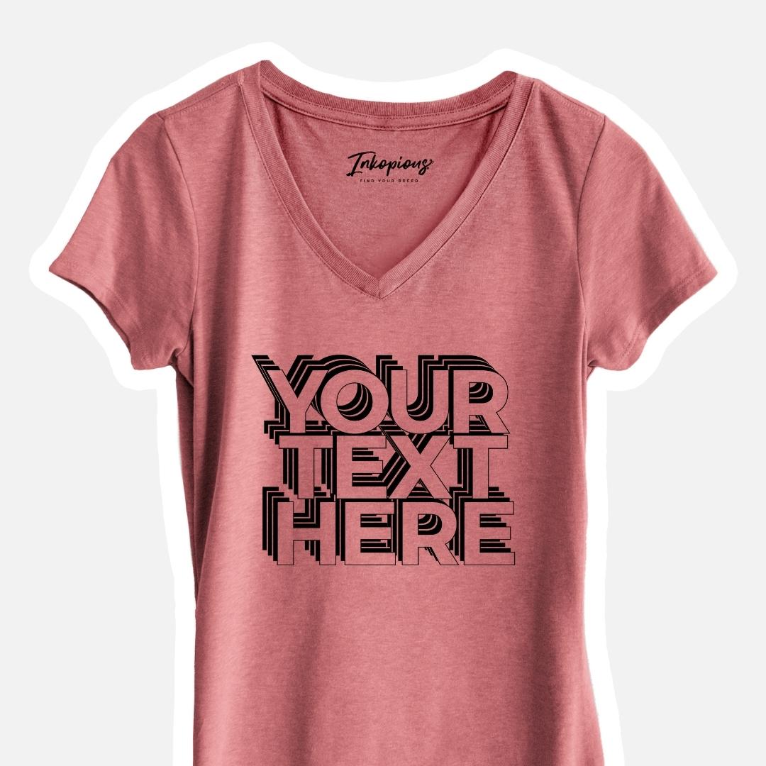 Create Your Own - Custom Electristack Women's V-Neck